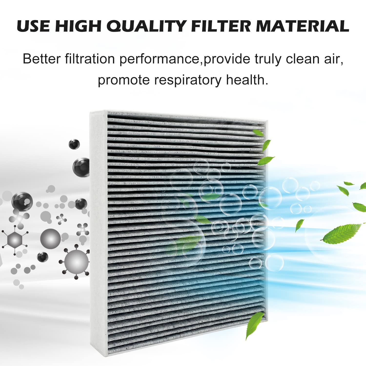 Capume 2Pcs Cabin Air Filter JM133 for 2021-2023 Elantra, 2022-2024 Ioniq 5, 2021-2024 Santa