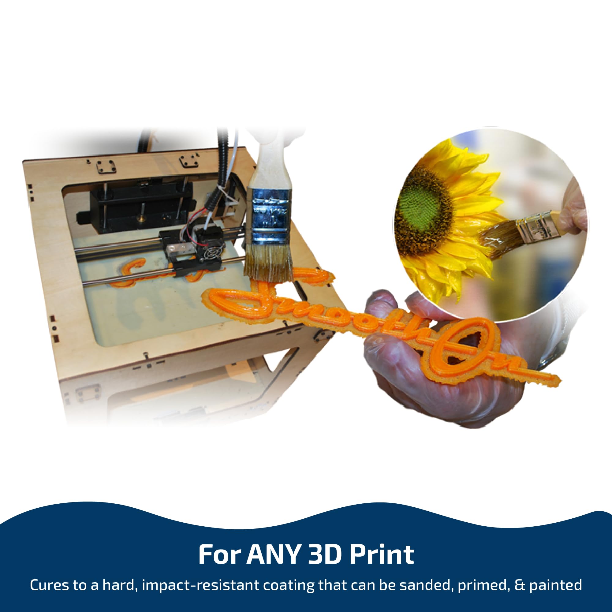 Smooth-On XTC-3D 3D Print Coating - Clear Resin, 6.4 Oz Unit