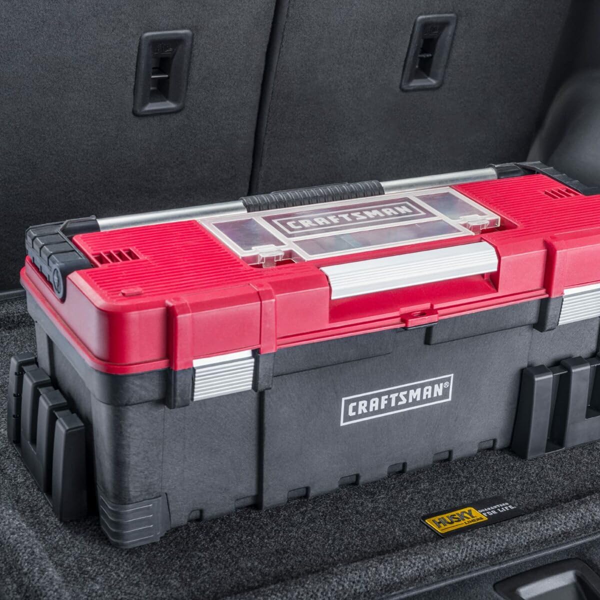 Husky | Cargo-Logic/Cargo Organizers | Universal Fitment | Medium Size, (Includes 30 X 36 Mat And Set Of 4 Cargo Logic Loks)