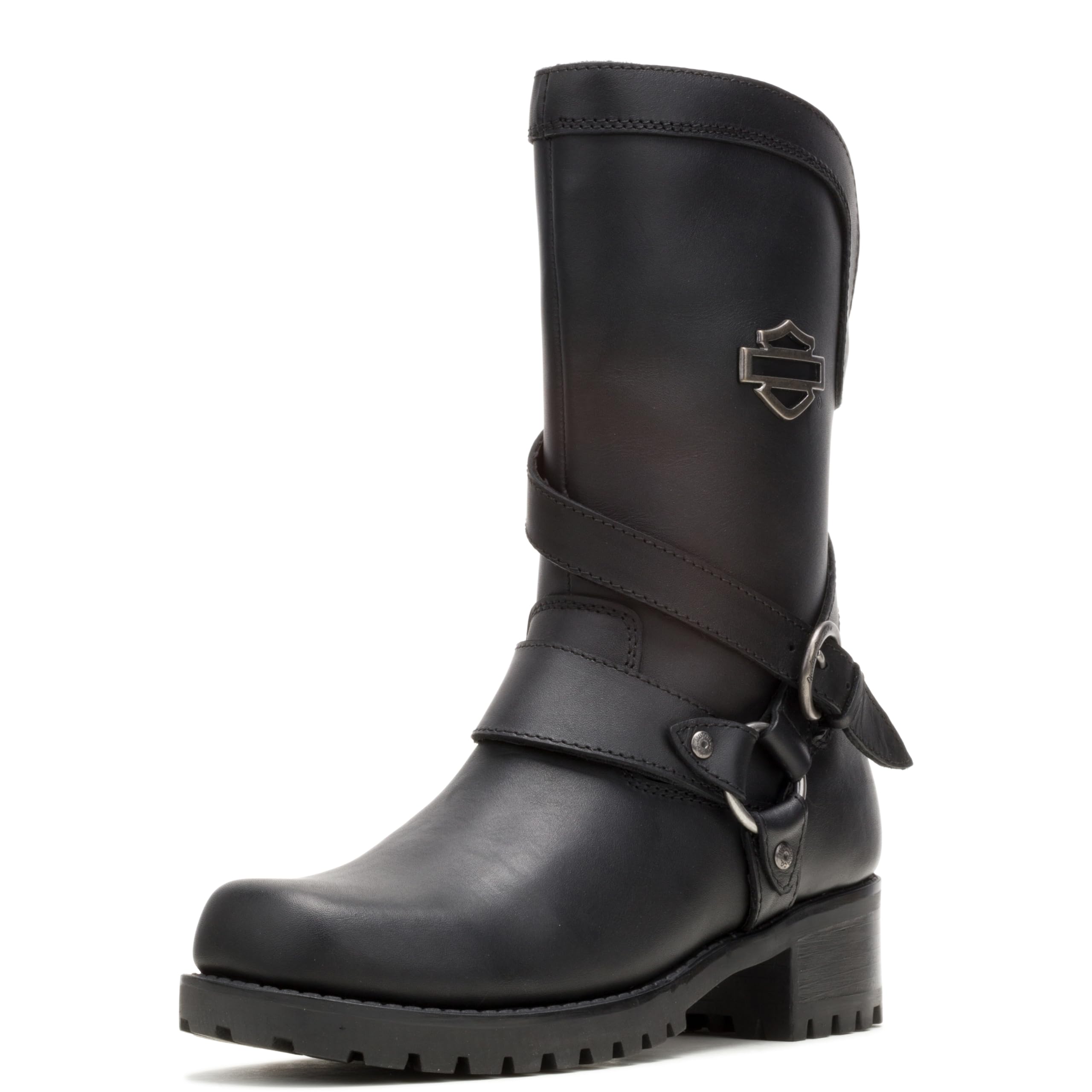 Harley-Davidson Footwear Womens Amber Motorcycle Boots, Black, 6 Us