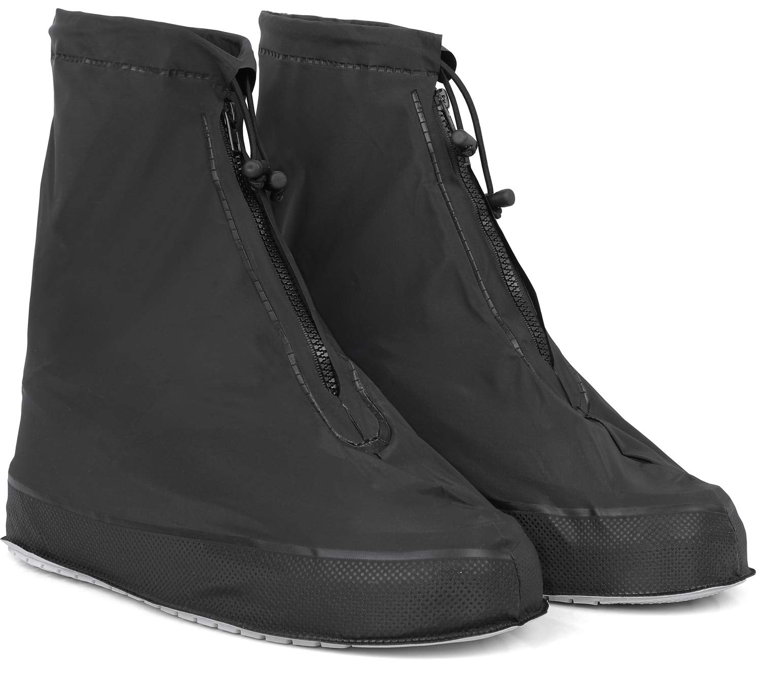 Rain Shoe Covers | Waterproof Shoe Covers for Men Women | Reusable Galoshes Overshoes (Black, 4X-Large)