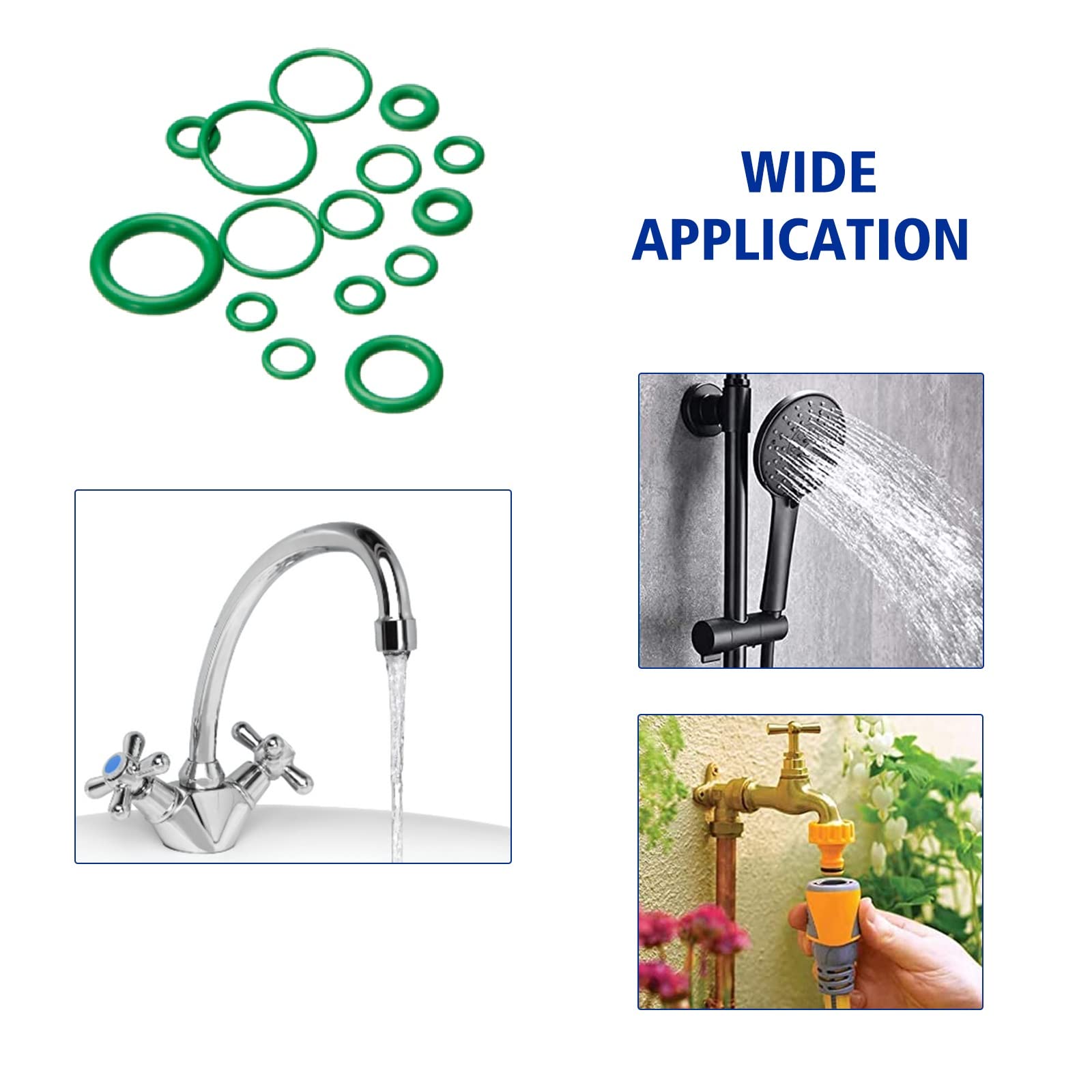 BUSY-CORNER 495 Pieces SAE Metric O Ring Kit with O-Ring Pick & Installation Tools Rubber Washer Orings for A/C Professional Plu