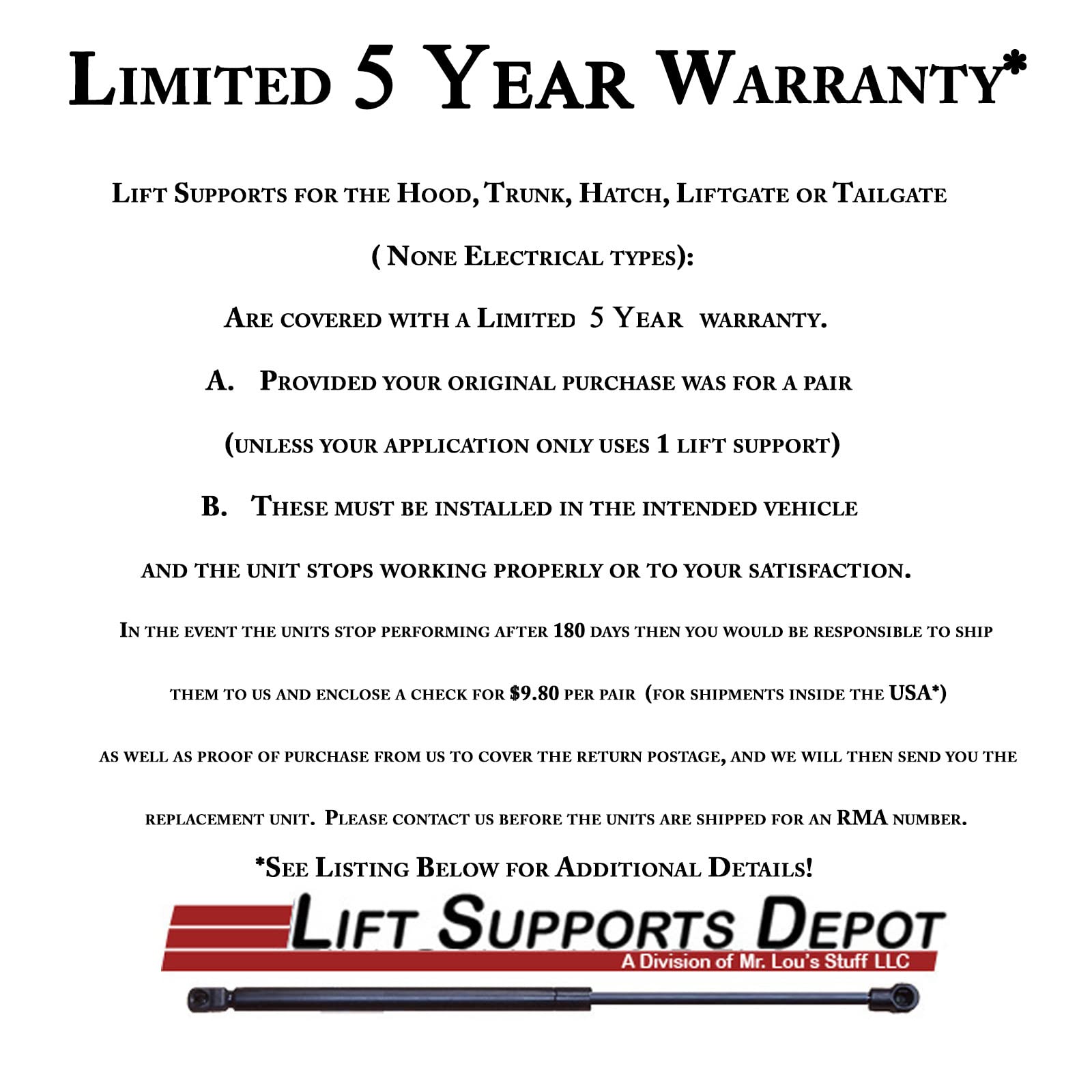 Lift Supports Depot Qty (2) Compatible With Kia Sorento 2011 2015 Front Hood Lift Supports Shocks Struts