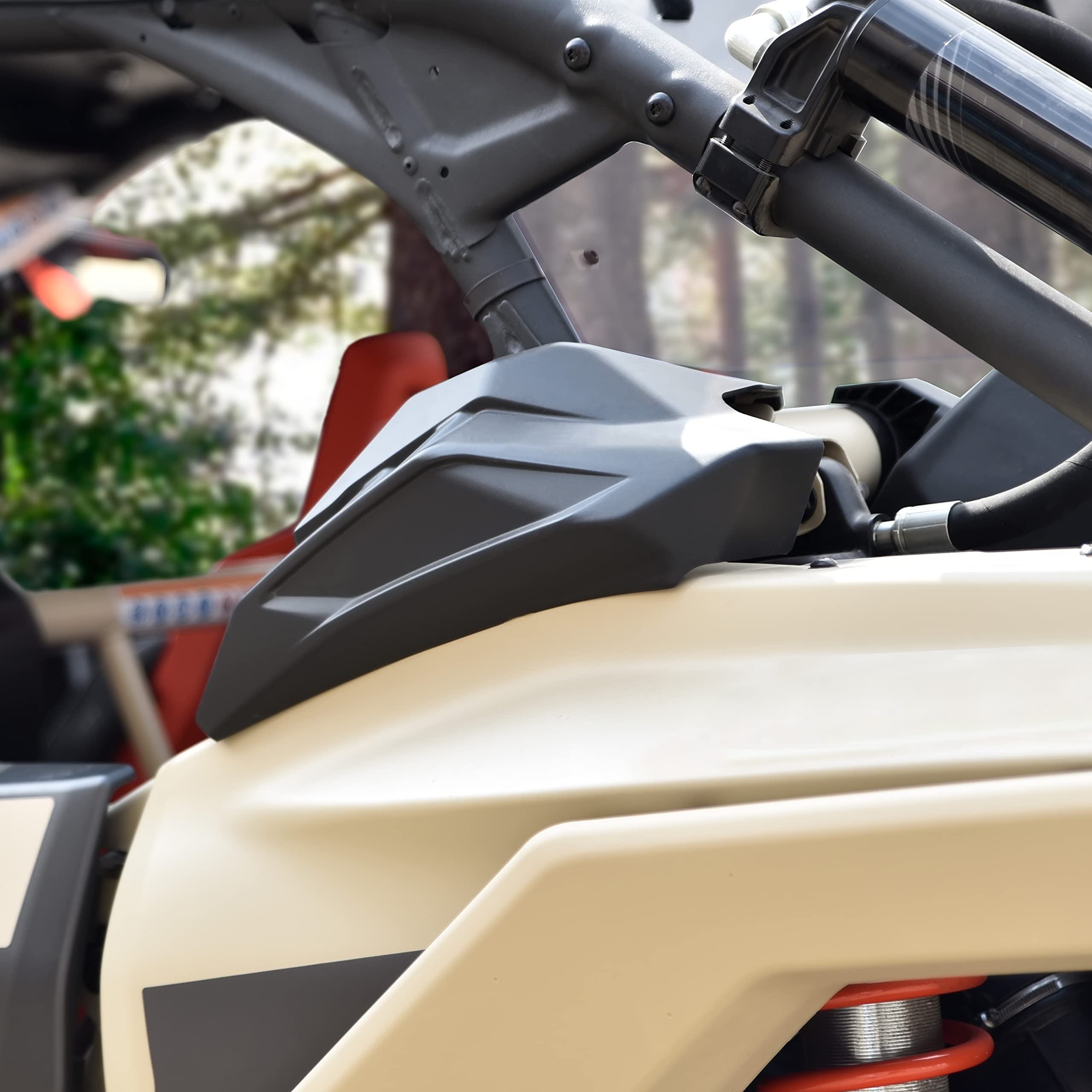 SAUTVS Rear Cage Trim Plastic Cover for Maverick X3, C Pillar Protection Shield Guard Plate for Can Am Maverick X3 / X3 Max 2017