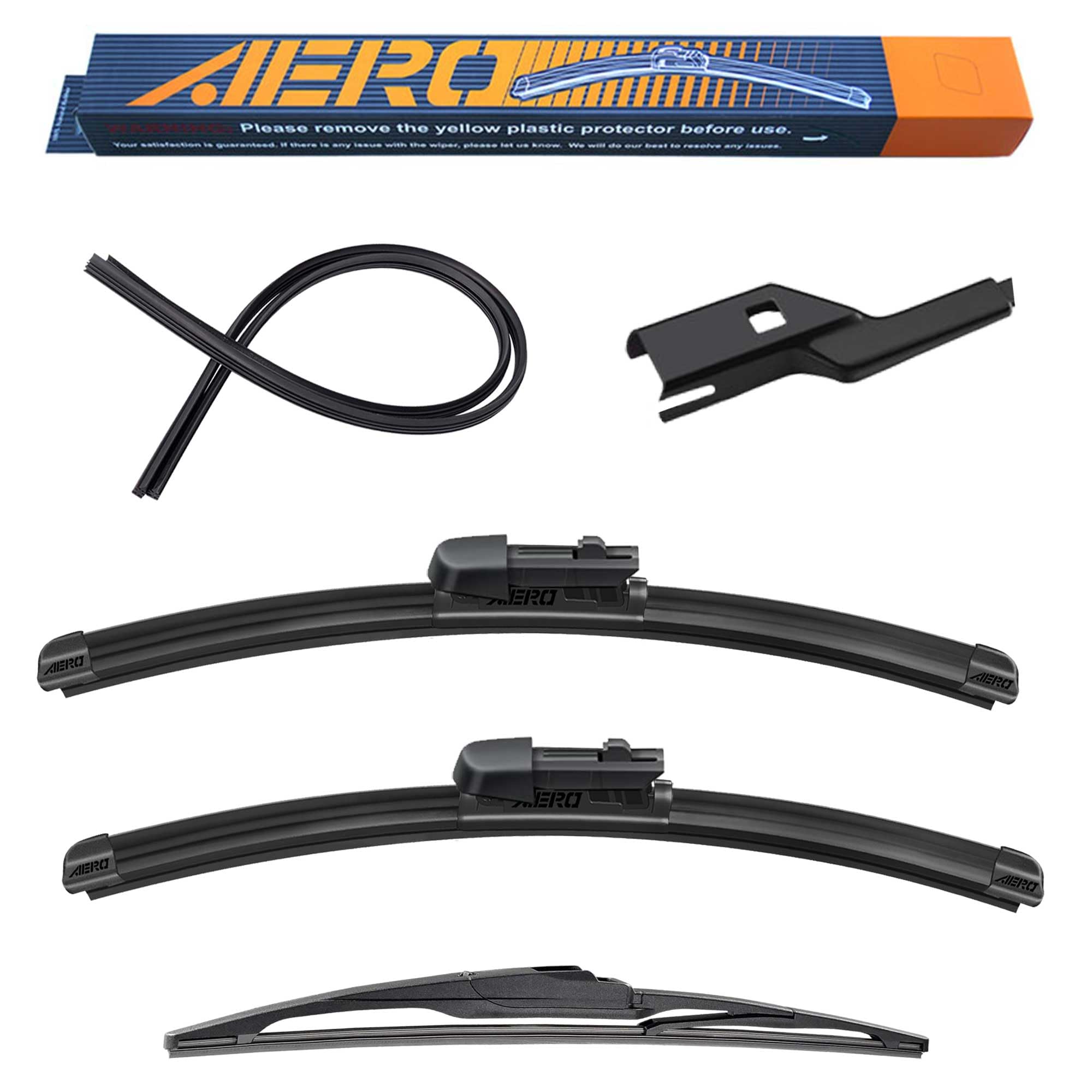 Aero Wipers Replacement For Subaru Outback 2023 2022 2021 2020, 26''+18'' Front + 16'' Rear, Premium All-Season Windshield Wiper
