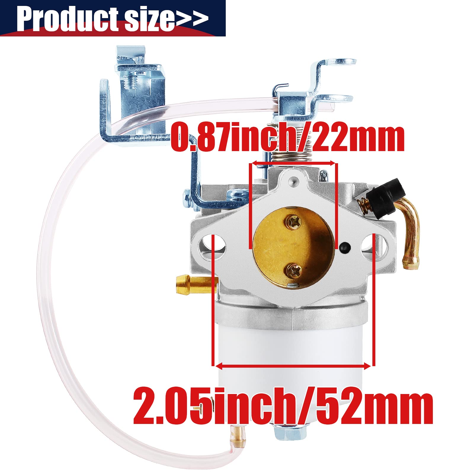 Qazaky G29 Carburetor Compatible With Yamaha Golf Cart G22 - G27 G29 4-Cycle Drive Engine Jr6-14101-00 Jr6-14101-01 Jr6-14101-02