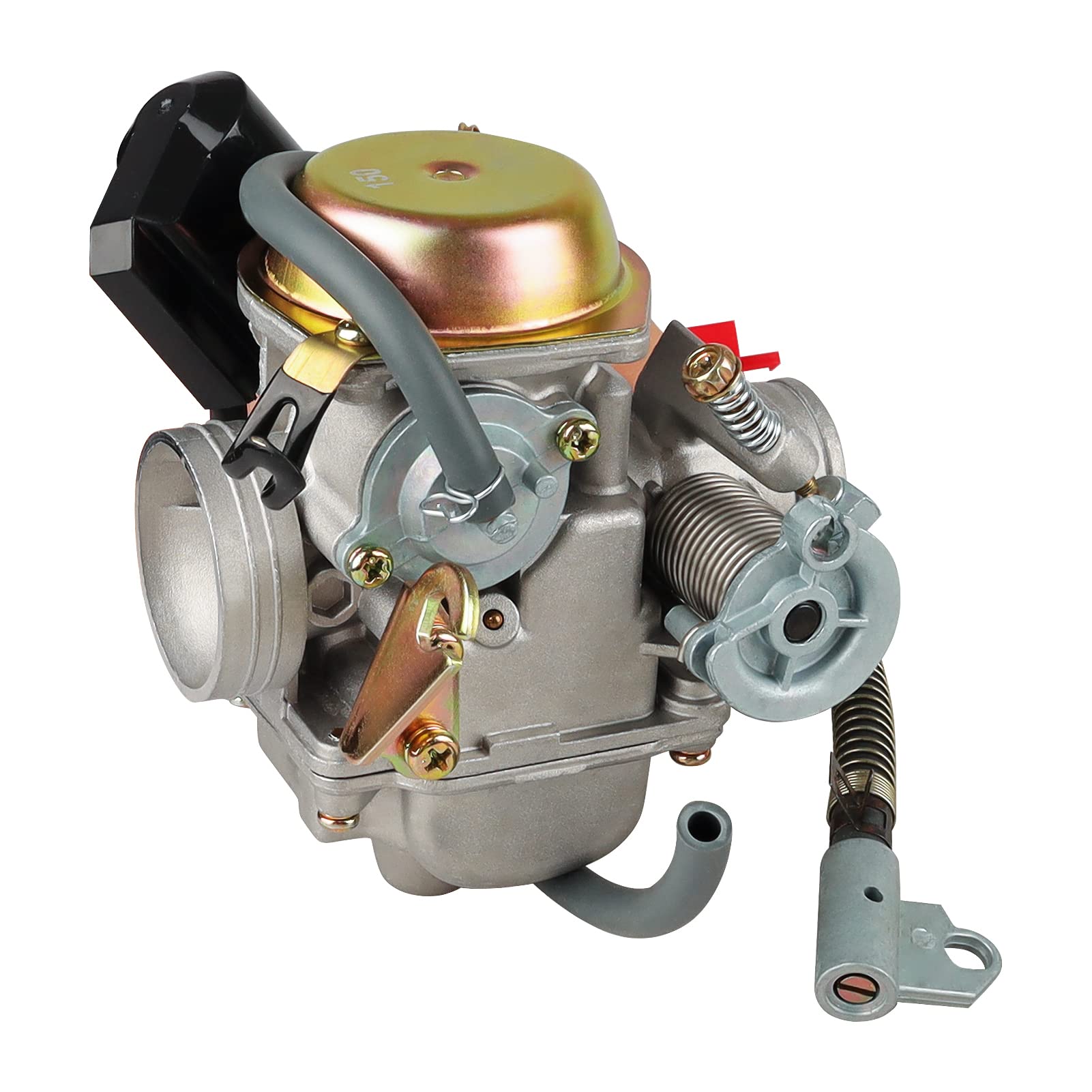 Onsnail 150cc GY6 Carburetor PD24J 24mm for 4-Stroke Engines, Motorcycle, Scooter, ATV, Go Kart with Electric Choke