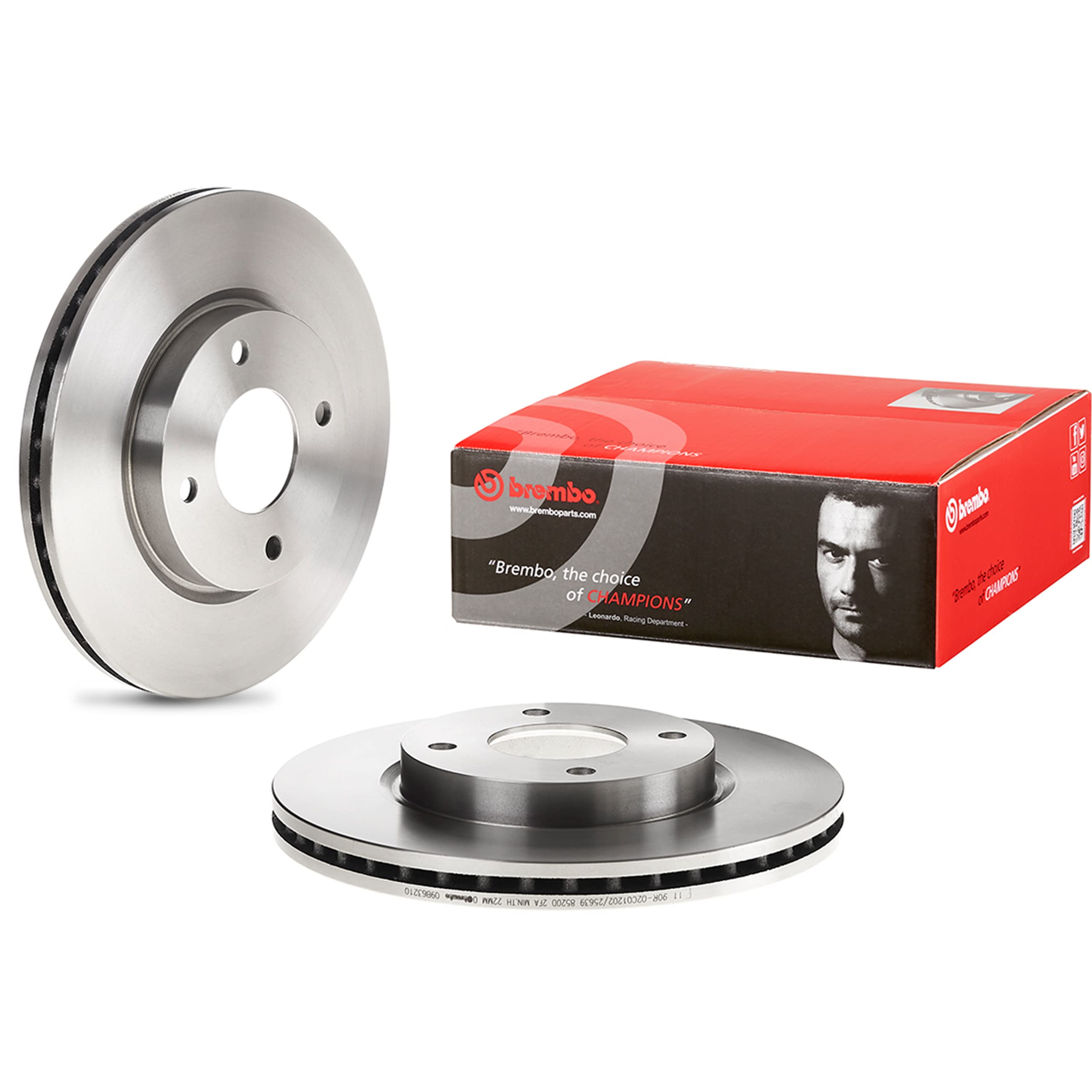 Brembo 09.9772.1X Xtra Uv Coated Vented Drilled Front Brake Rotor Audi/Audi (Faw)/Cupra/Seat/Skoda/Skoda (Svw)/Vw/Vw (Faw)/Vw (Svw) Oe# 1K0615301Aa
