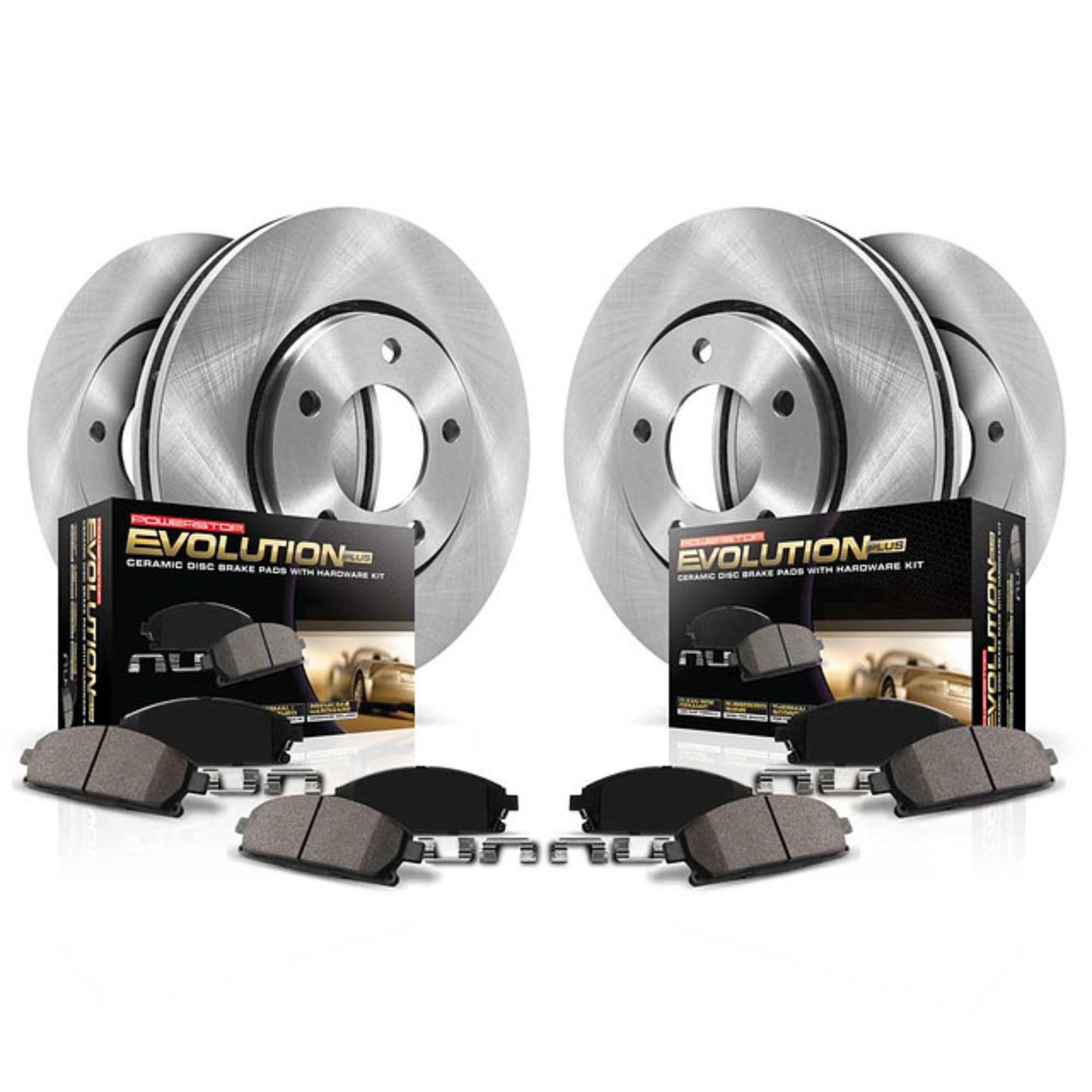 Power Stop Brake Kit For 2013-2018 Lexus ES300h ES350, 2013-2018 Toyota Avalon, 2012-2017 Toyota Camry - Autospecialty Front and