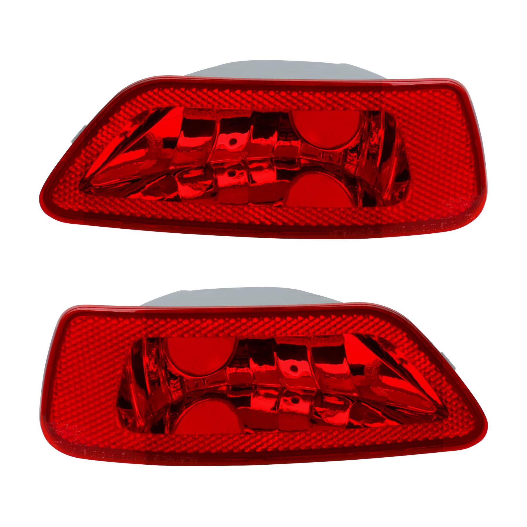 Hercoo Bumper Reflector Lights Lens Rear Right Fog Lamp Cover Compatible With Jeep Compass Grand Cherokee 2011 To 2017, Dodge Jo