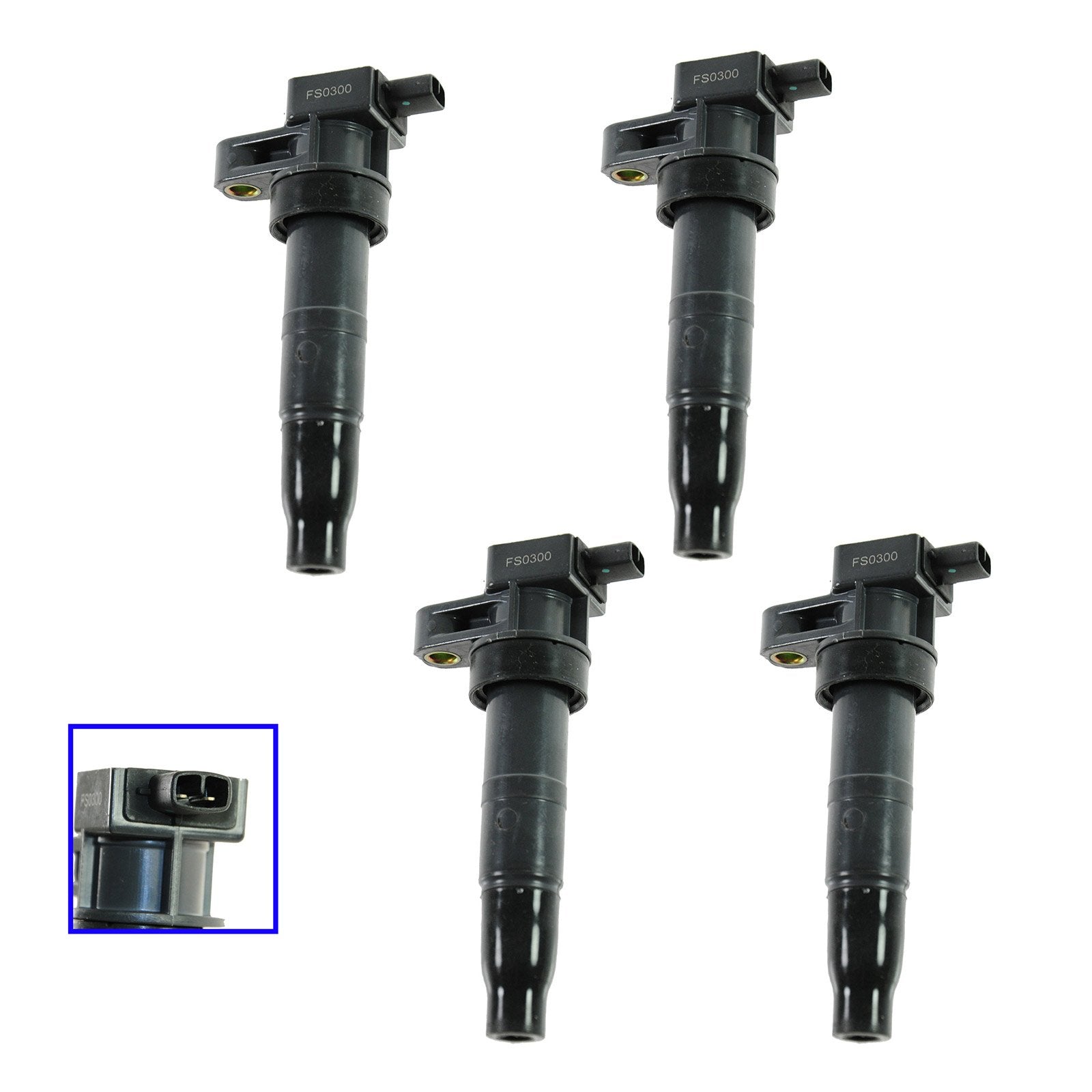 Trq Ignition Coil Set Compatible With 2006-2008 Hyundai Sonata Kia Optima