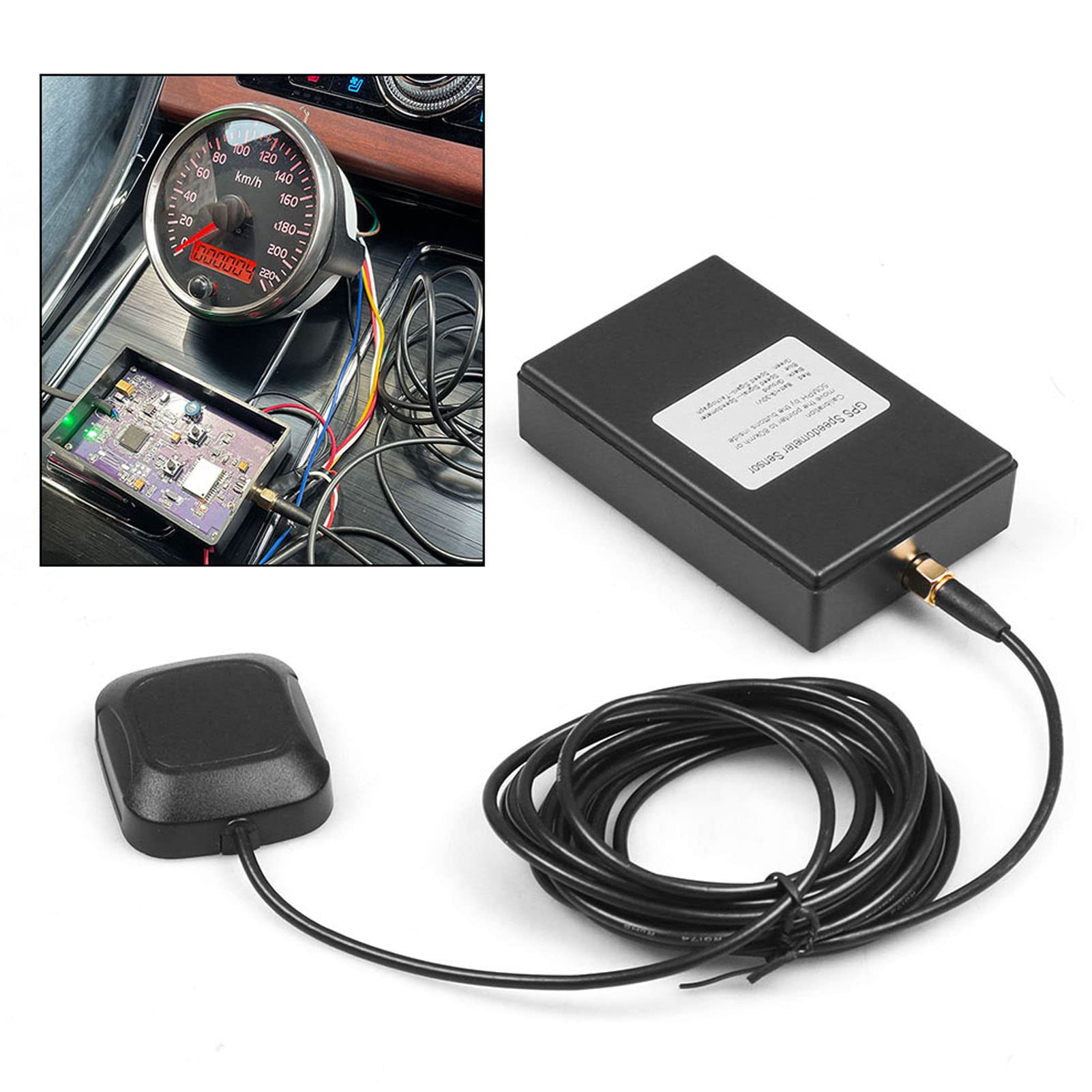Gps Speedometer Sensor Adapter Kit, 3V-5V Universal Gps Speedometer Sensor Sender Adapter For Most Vehicles