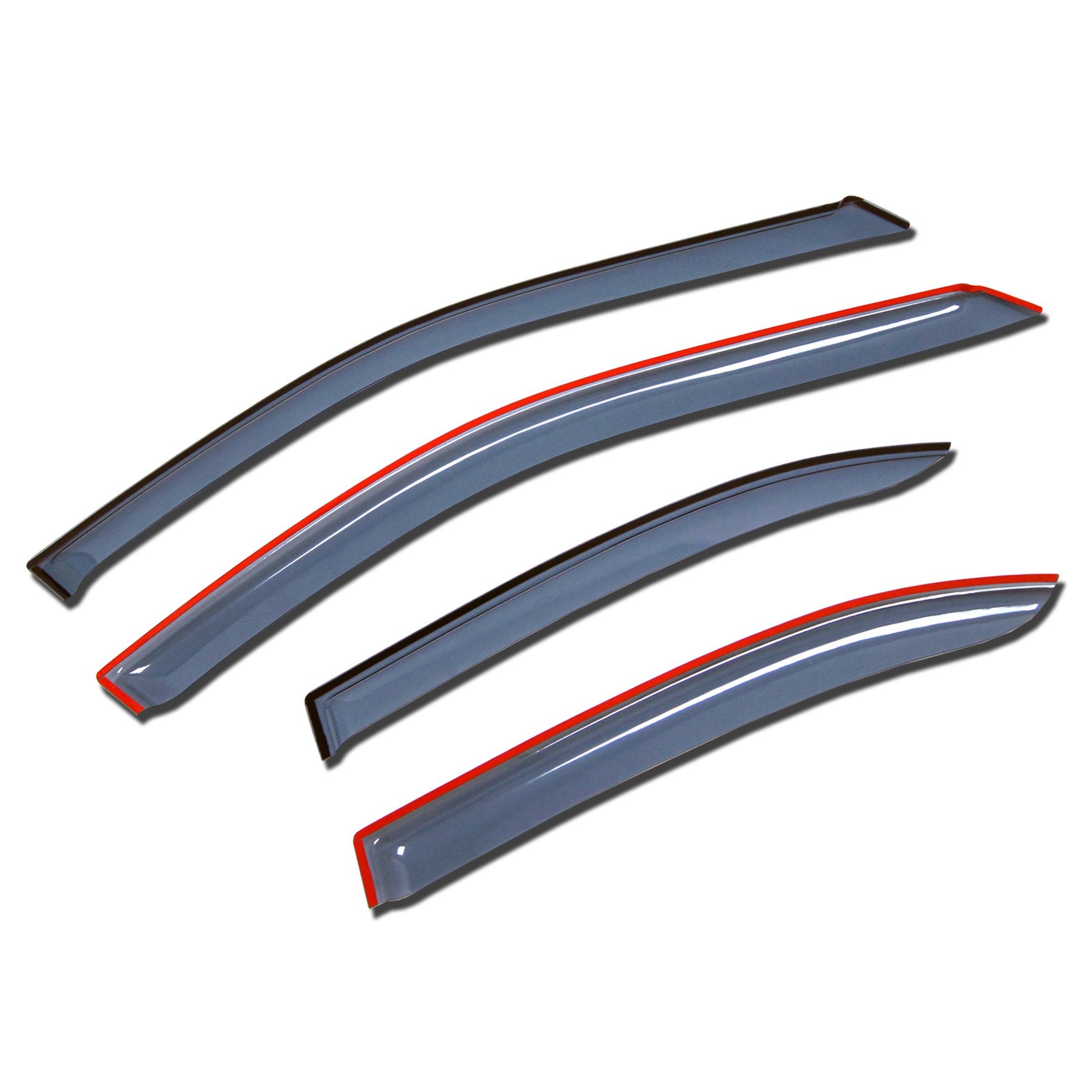 Tuningpros Outside Mount Window Vent Visors Rain Guards Compatible With Ford Fusion 2013-2016 | Side Window Wind Deflectors Rain