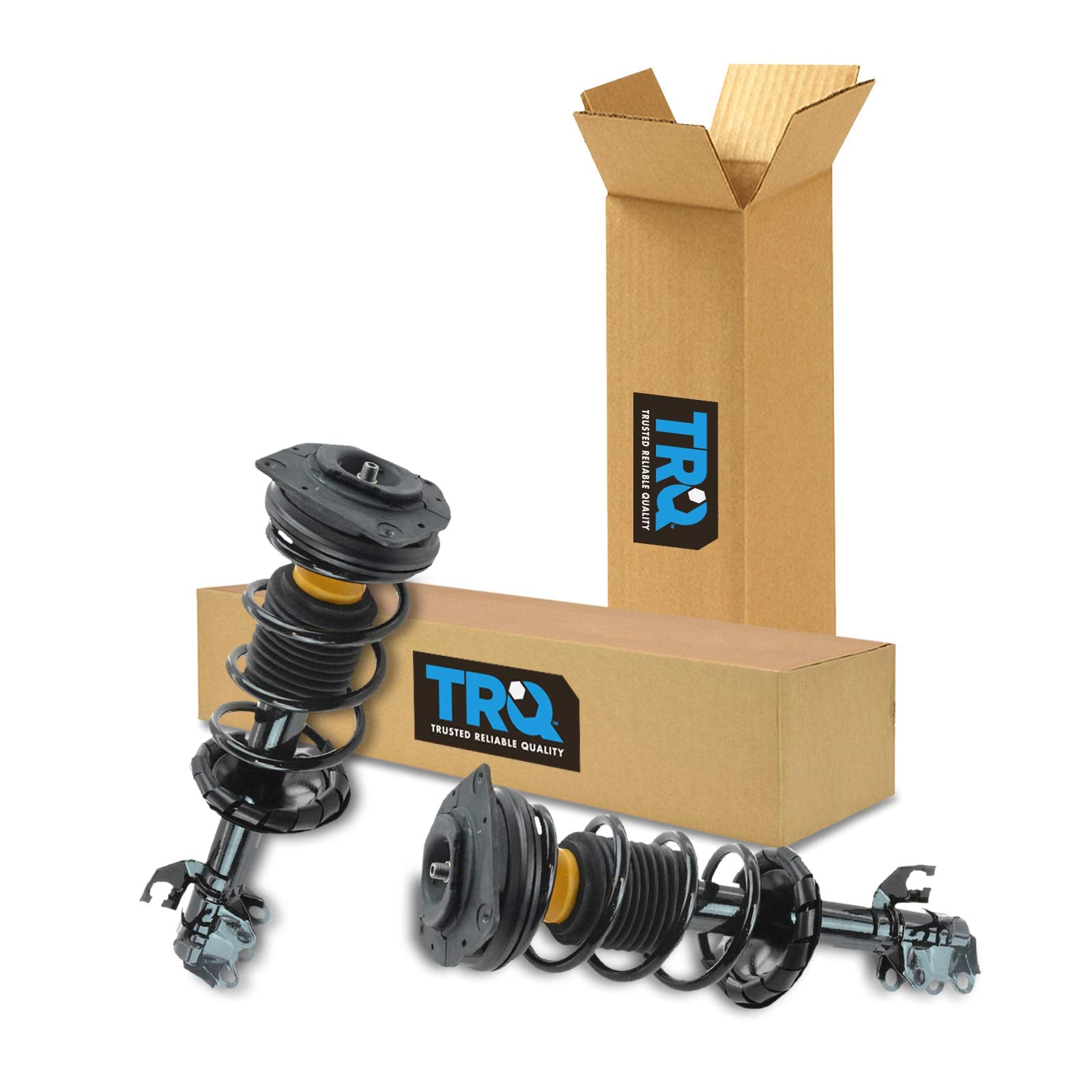 Trq Front Strut & Coil Spring Assembly Set Driver & Passenger Sides Compatible With 09-14 Nissan Cube 07-12 Versa