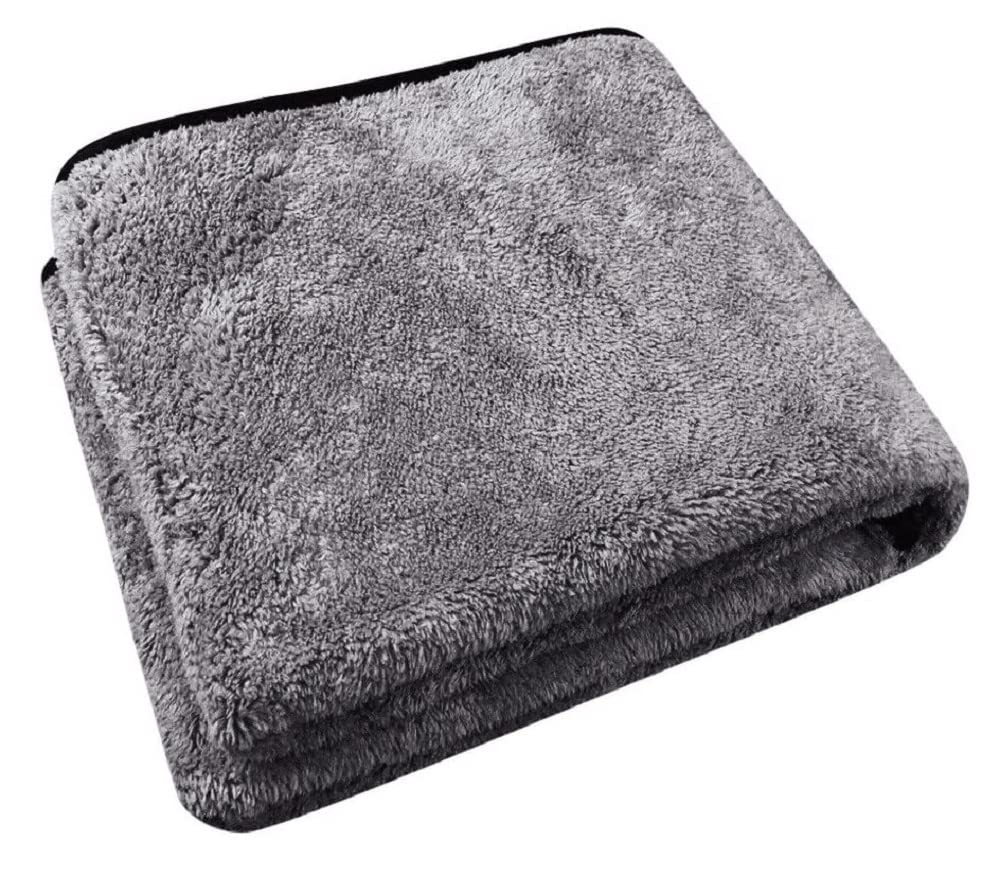 Auto Hub Heavy Microfiber Cloth for Car Cleaning and Detailing, Double Sided, Extra Thick Plush Microfiber Cloth LintFree, 400 