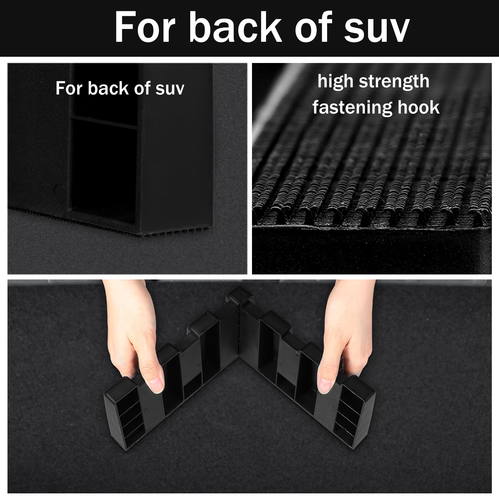 Datanly 8 Sets Car Trunk Organizer Blocks for Back of SUV Multipurpose Car Storage Organizer Blocks Trunk Divider Available to W