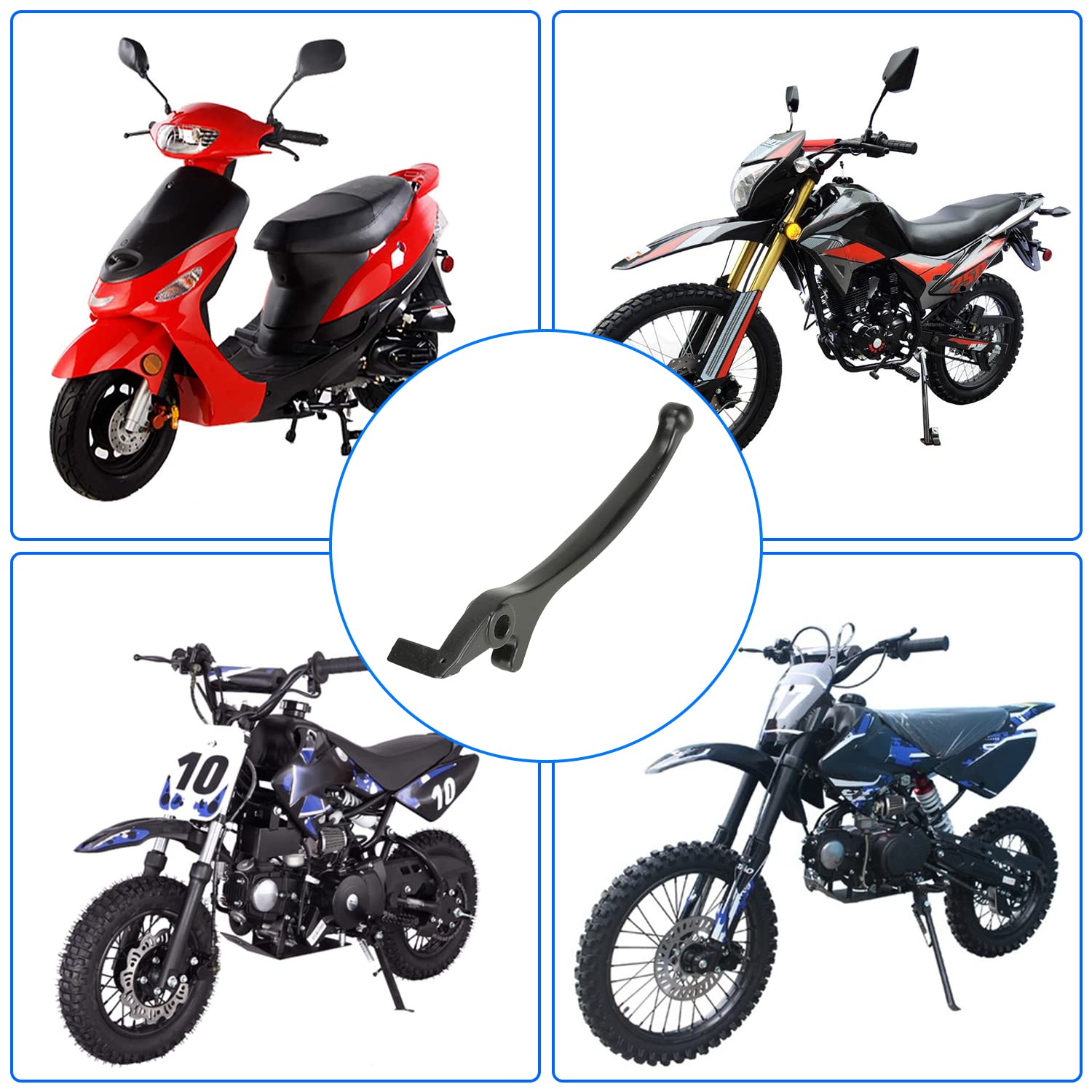 YOXUFA Motorcycle Right Hydraulic Disc Brake Lever for 50cc 70cc 90cc 110cc 125cc SSR Apollo Pit Dirt Bike TaoTao DB10 DB17 RFZ