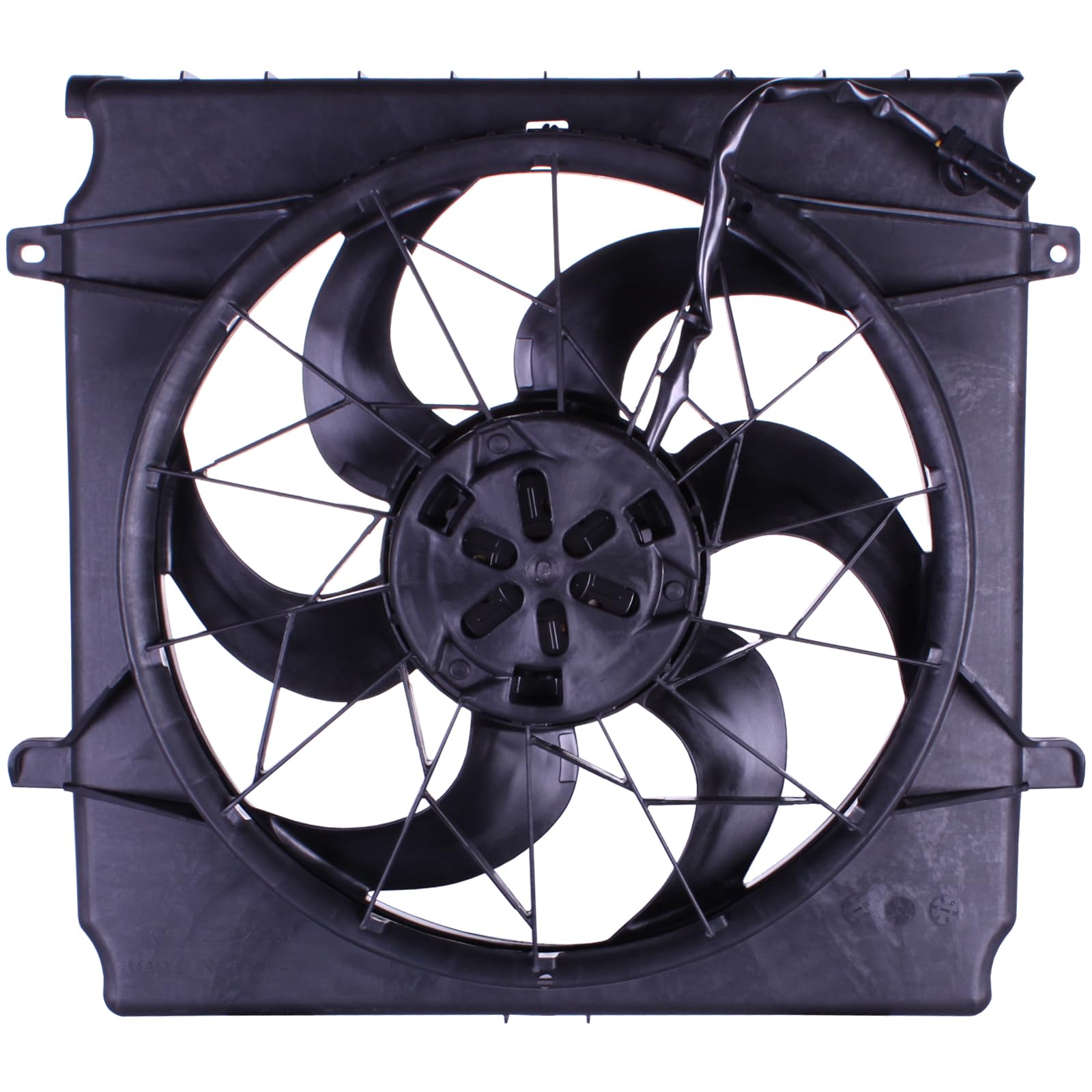 TYG OE Replacement(CAPA Quality) Cooling Fan Extra Silent for 2006-2007 Jeep Liberty 3.7L Electric Fan w/o HVY Duty | 5183563AA 