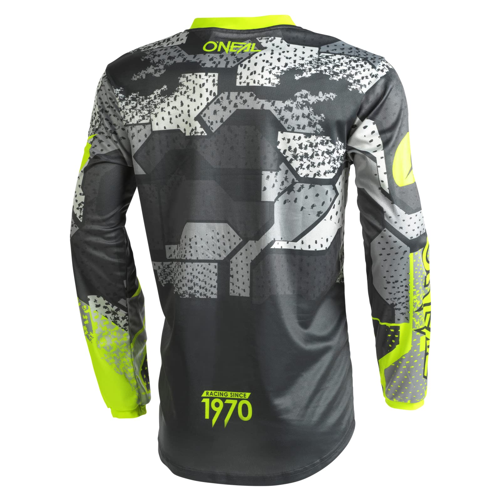 O'Neal Element Camo Jersey, Gray/Yellow Lg