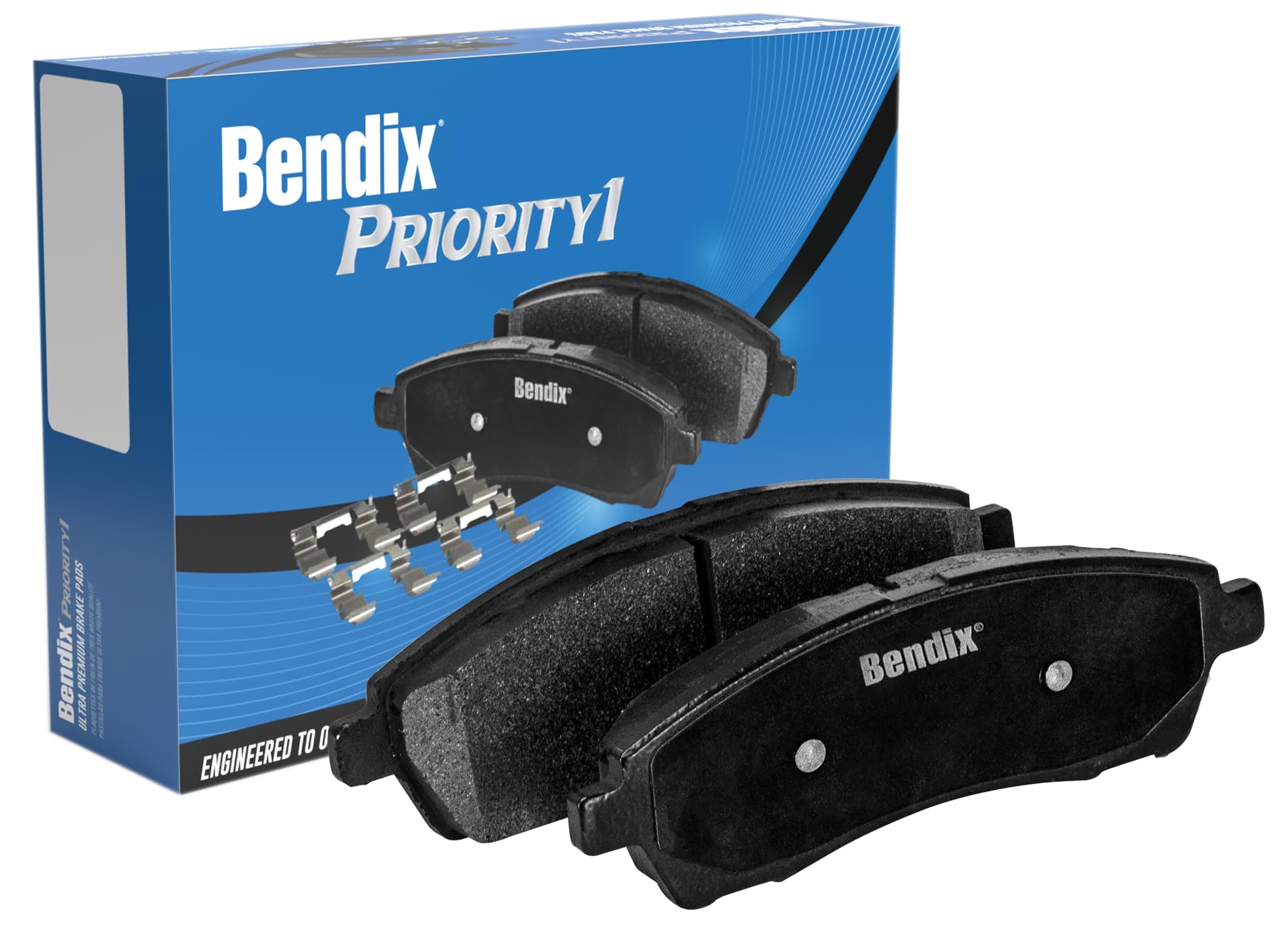 Bendix Priority1 Cfc1327 Ceramic Front Brake Pads For Select Models Chrysler Town & Country,Dodge Grand Caravan,Journey,Nitro,Je