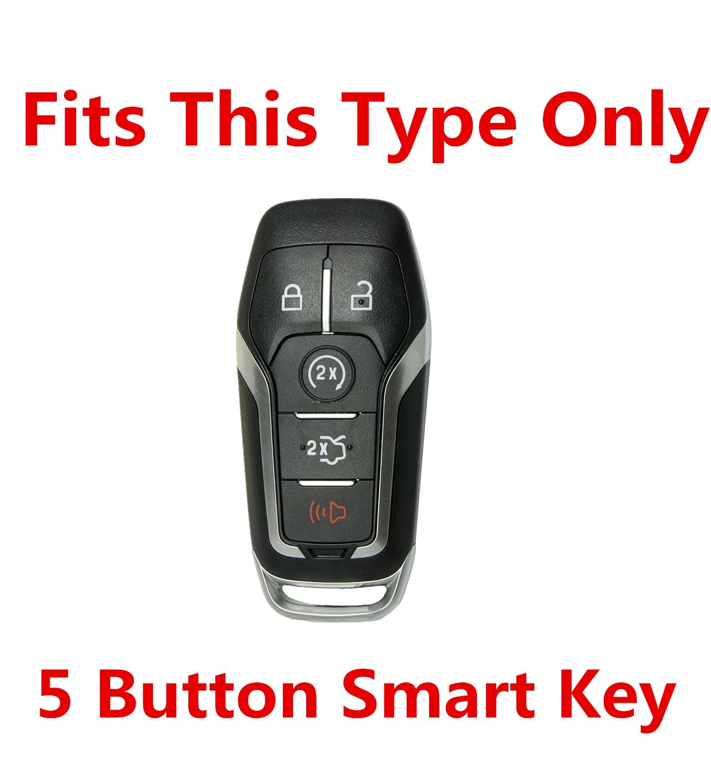 Ford Mustang Key Fob Cover - Silicone Remote Case for Ford Mustang, Fusion, Explorer, Edge, F150, Lincoln MKZ, MKX, MKC by RPKEY