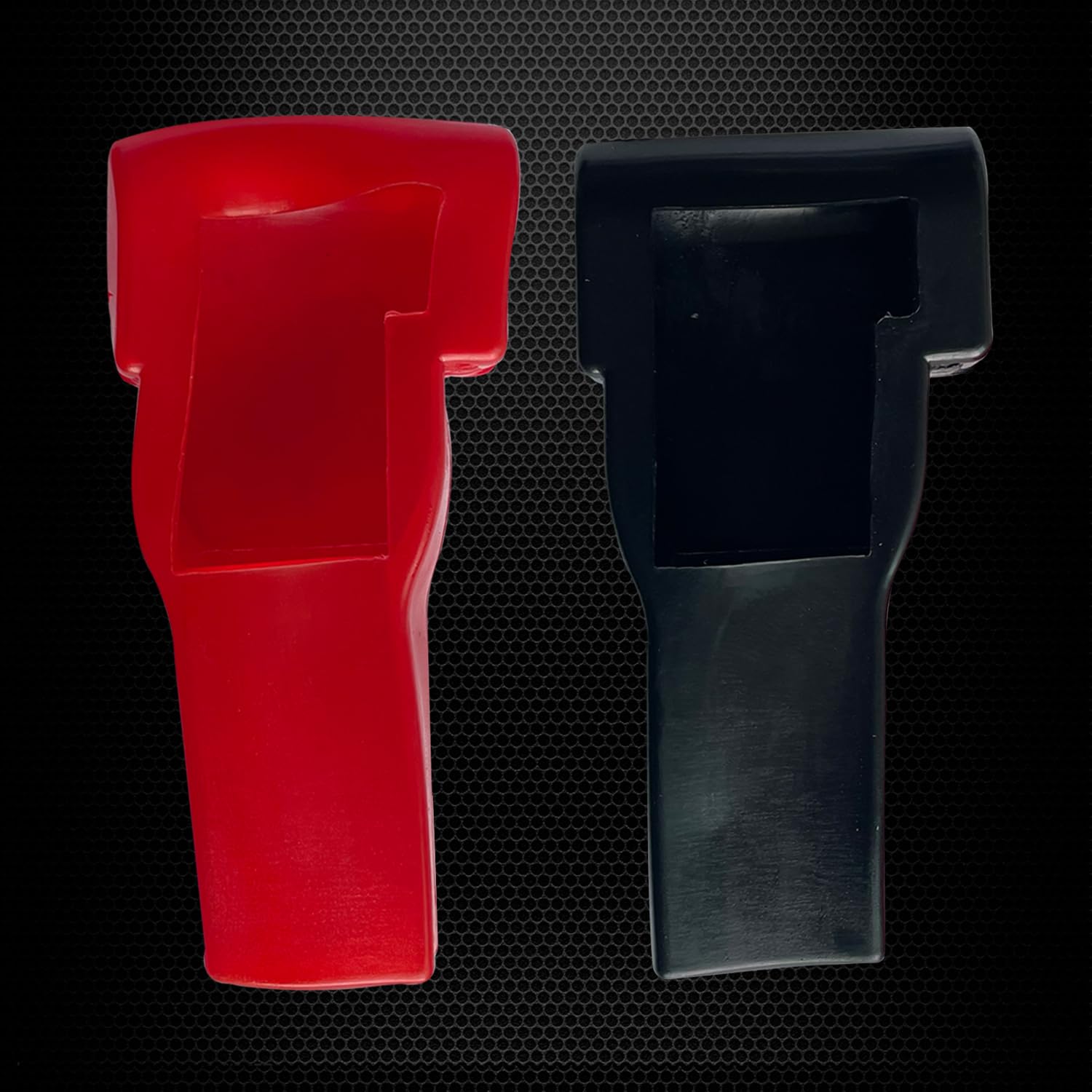 Ampper Top Post to Side Post Terminal Adapters, 3/8"-16 Thread, 1 Pair with Cover