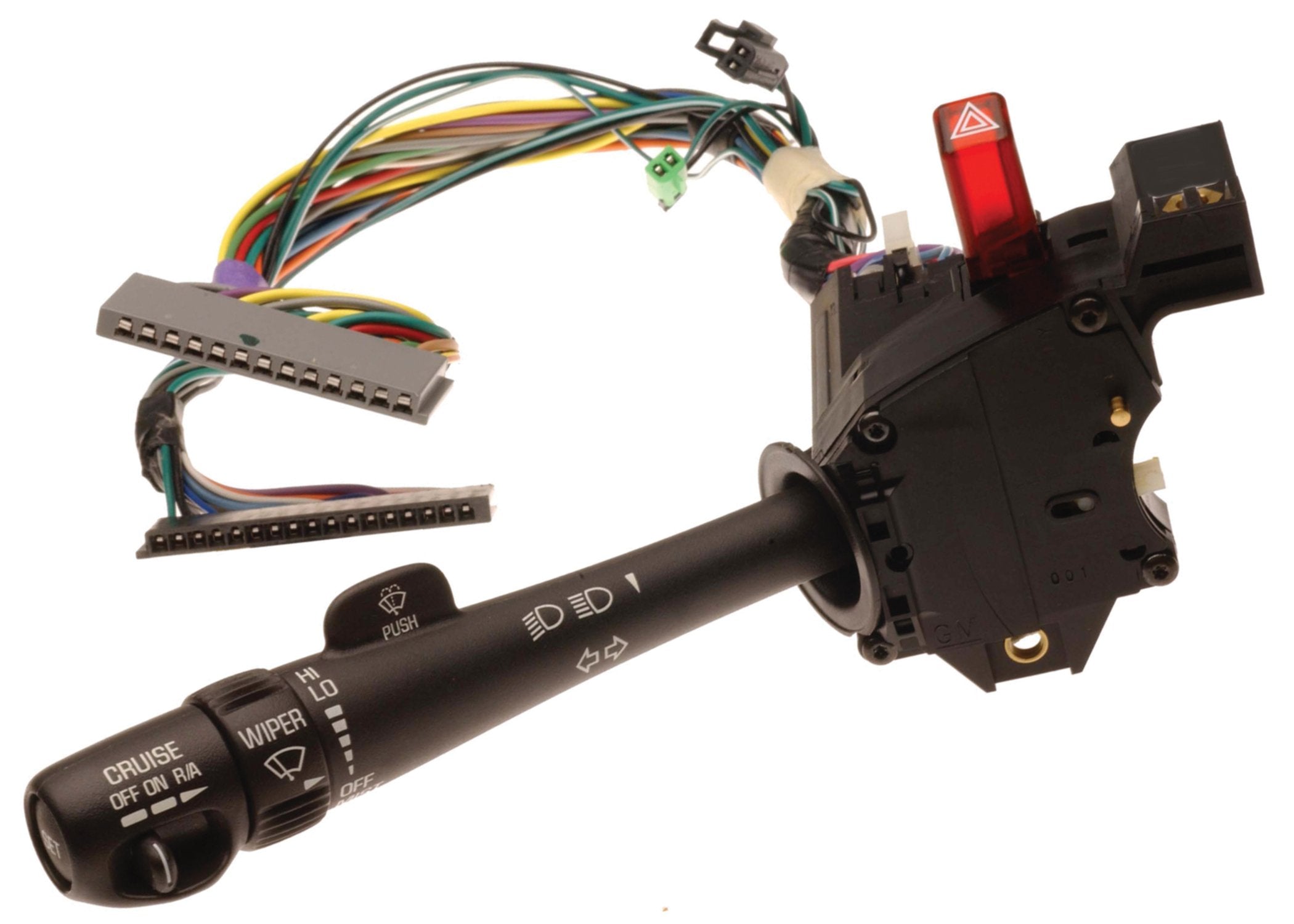 GM Genuine Parts D6254C Turn Signal, Headlight Dimmer, Windshield Wiper and Washer Switch with Lever