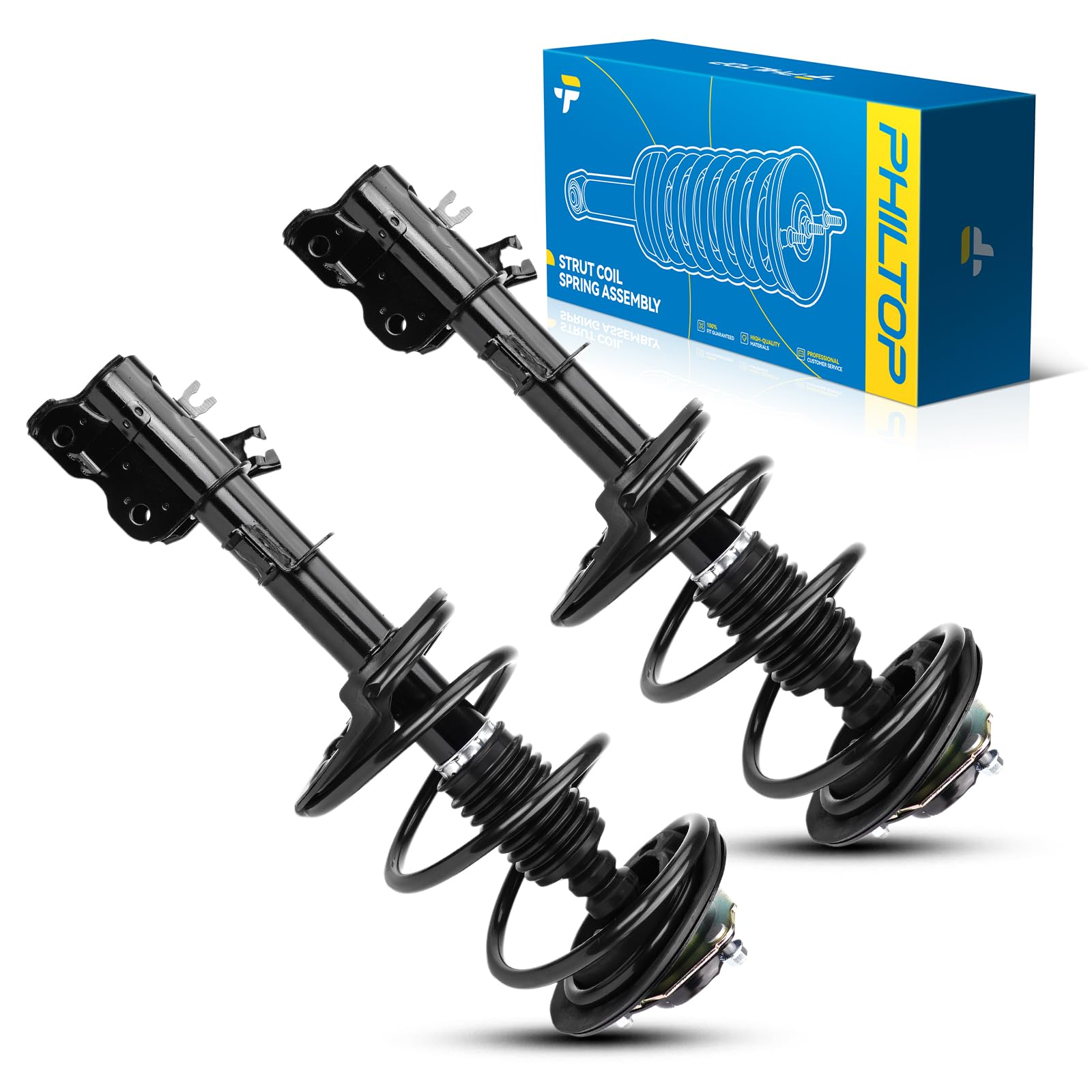 Philtop Front Struts Assembly Shock Absorber Direct Replacement For Fx35 2003 2004 2005 2006 2007 2008, Quick Suspension 172370