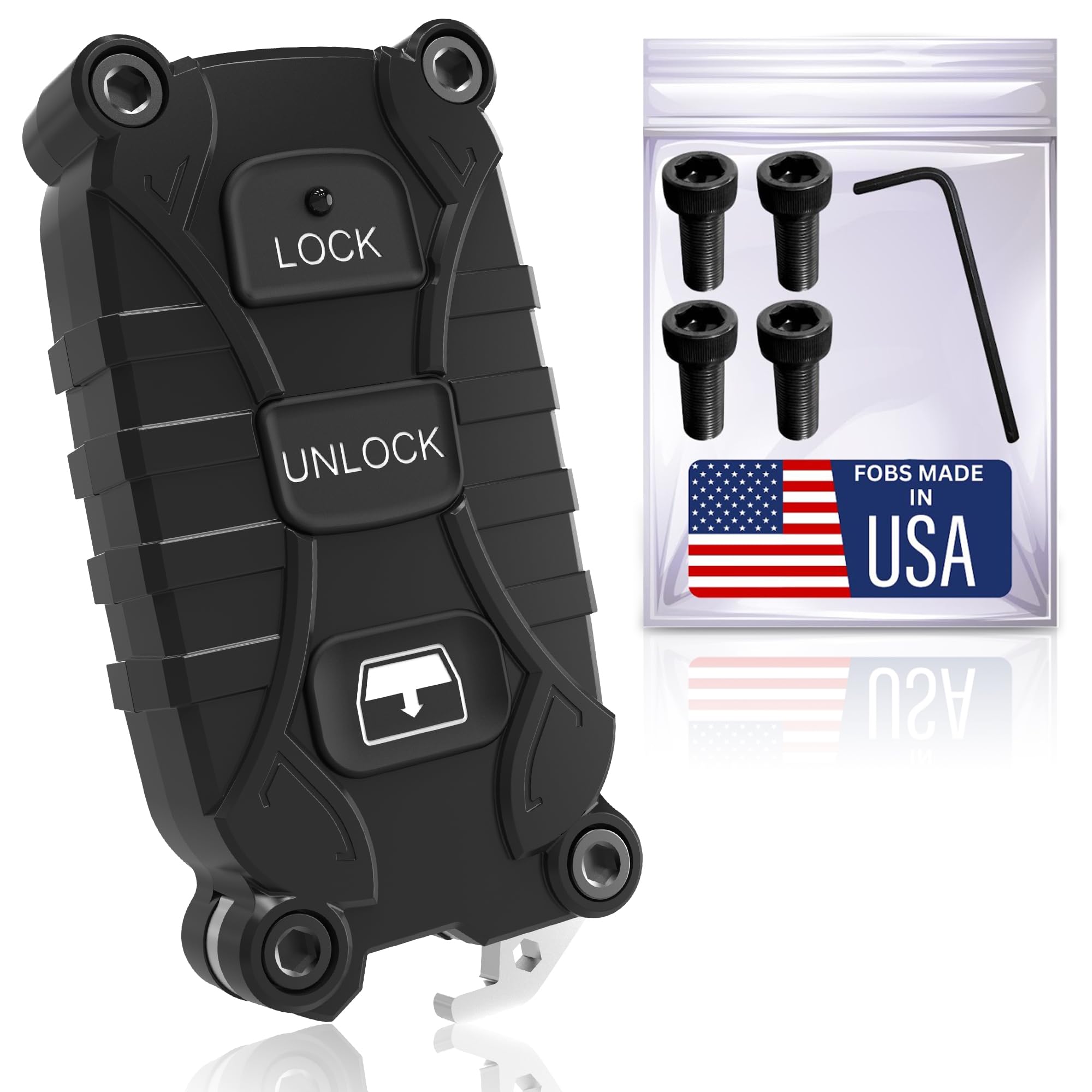 Shell Replacement for Toyota Sequoia Key Fob - Heavy Duty 3 Button - Fits Toyota Sequoia 2001-2007. Lock Unlock Panic - Housing 