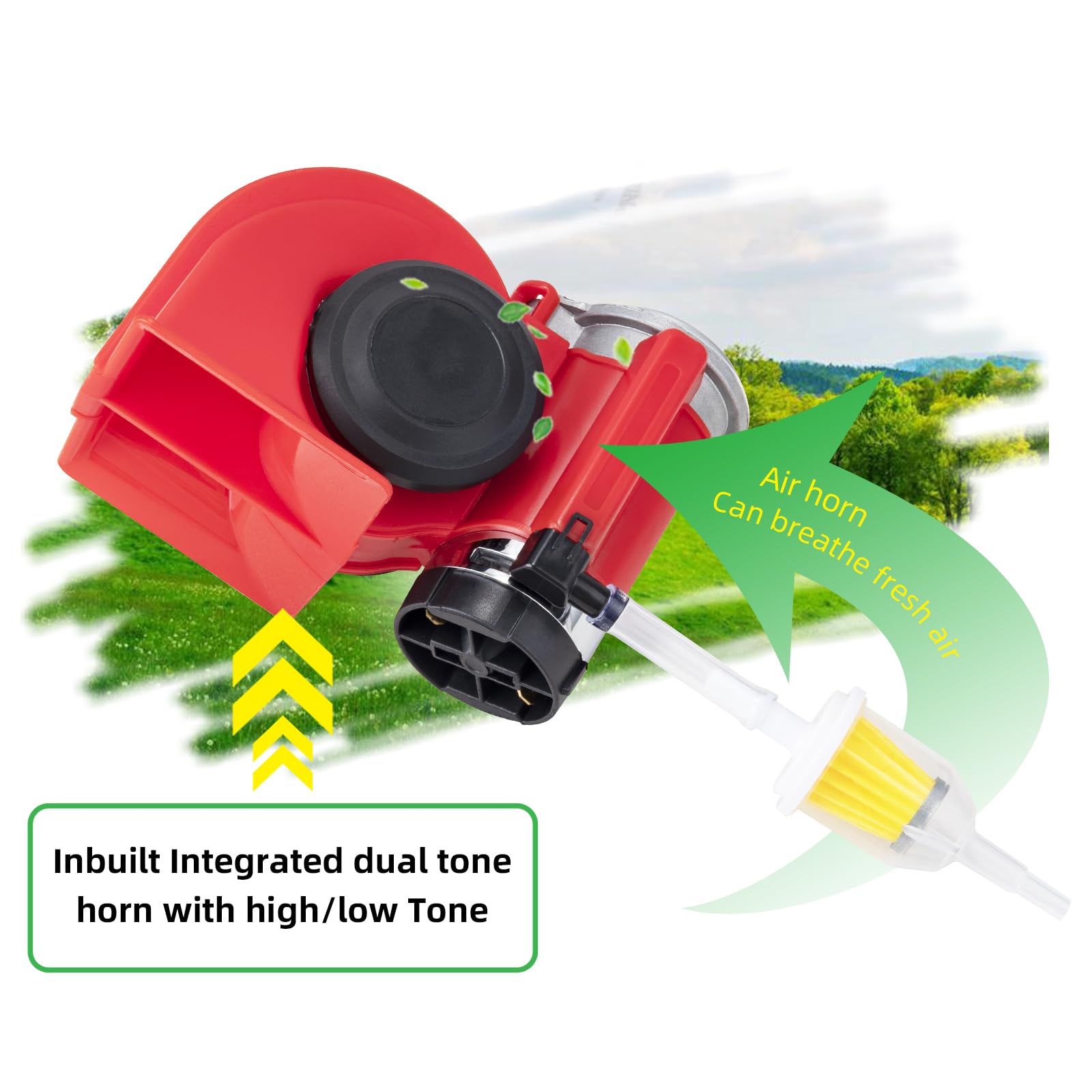 Farbin Car Horn Kit 12V 150Db Loud Air Horn With Compressor,Compact Horn With Relay Harness Button For Car Truck Jeep
