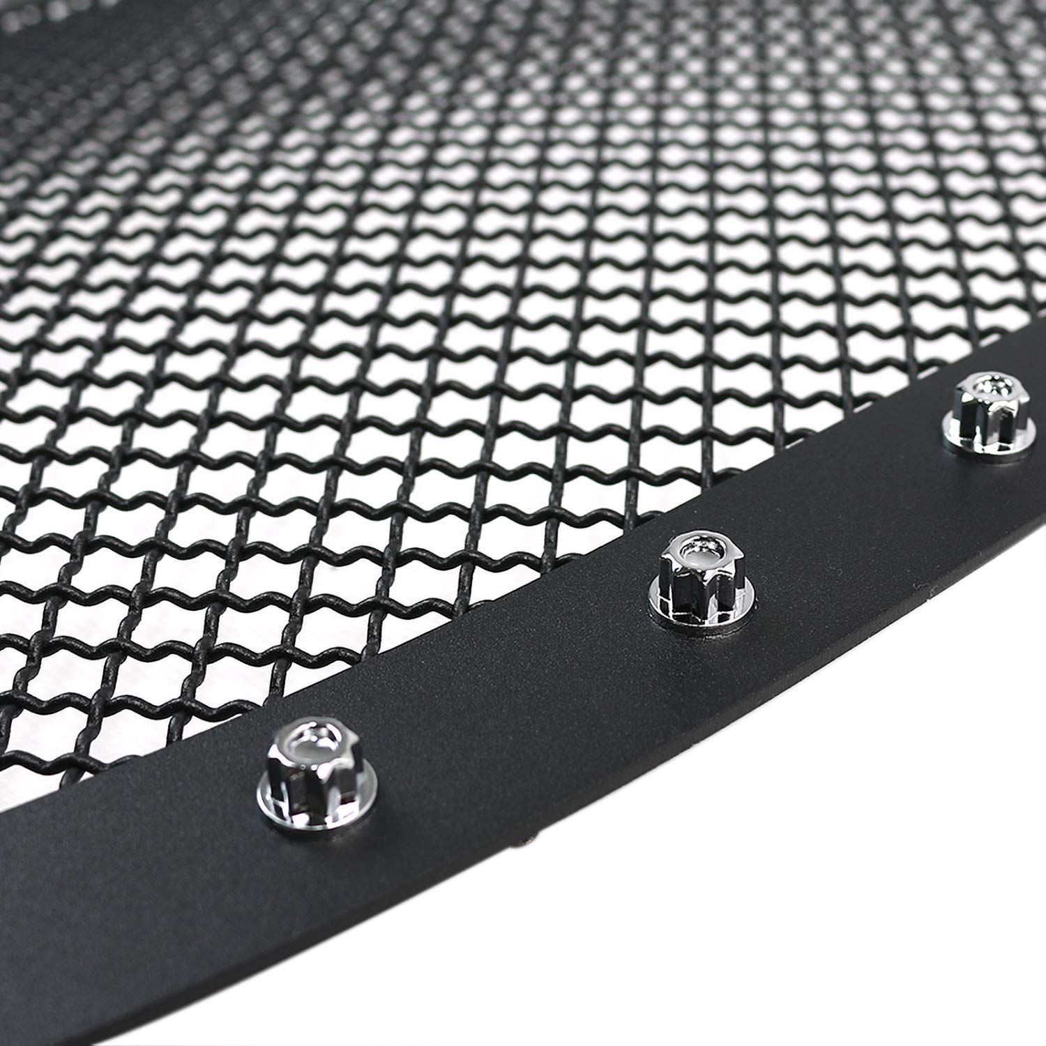 Spec-D Tuning Front Main Hood Grille Insert Rivet Style Black Compatible With Dodge Ram 1500 2002-2005, 03-05 2500 3500