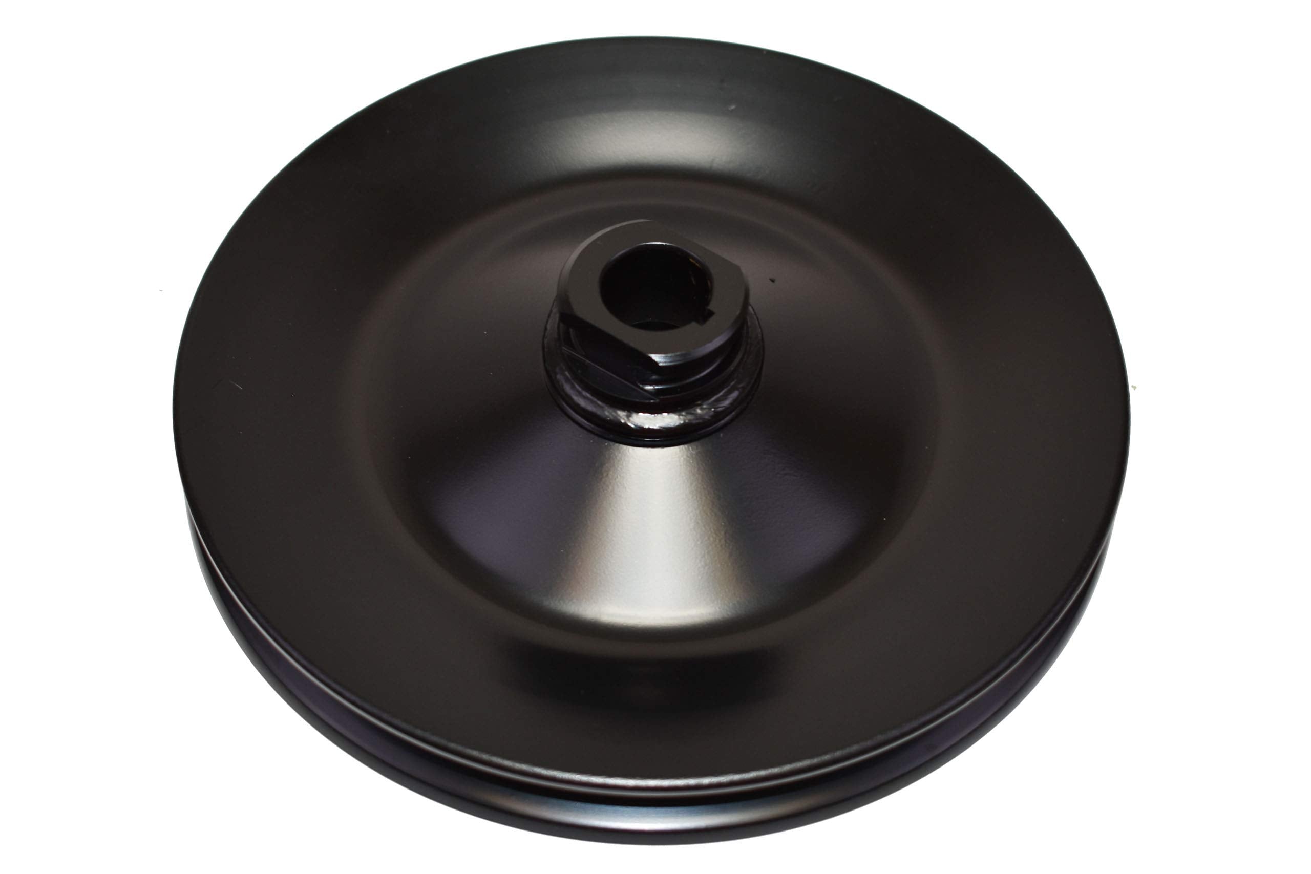 A-Team Performance - Steel Key-Way Power Steering Pump Pulley Single Groove - Compatible with 1955-72 GM Chevrolet SBC BBC Small
