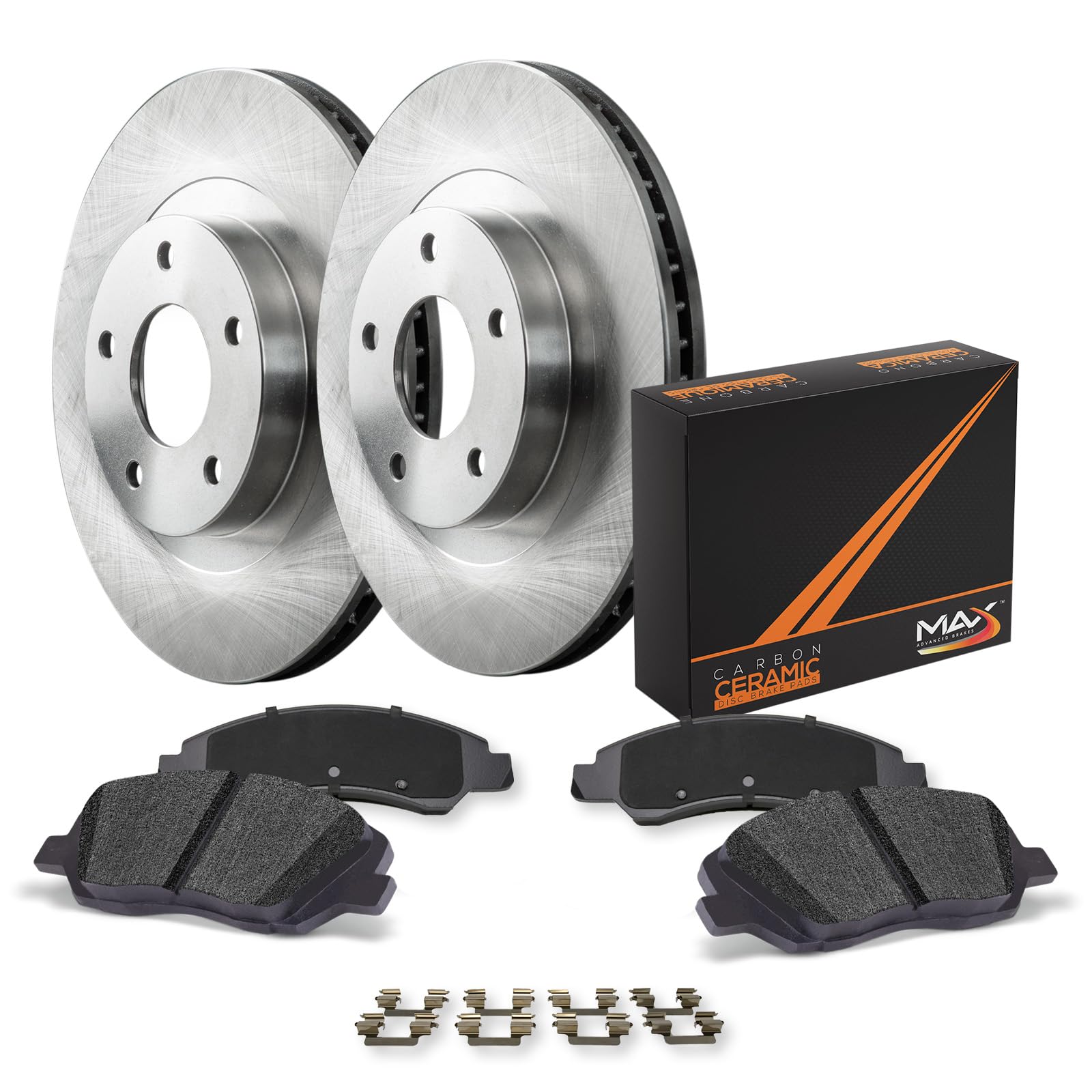 Max Advanced Brakes Rear Brake Kit For 2016-2021 Subaru Crosstrek 2014-2018 Forester 2012-2021 Impreza Replacement Premium Oe Disc Brake Rotors And Ceramic Brake Pads