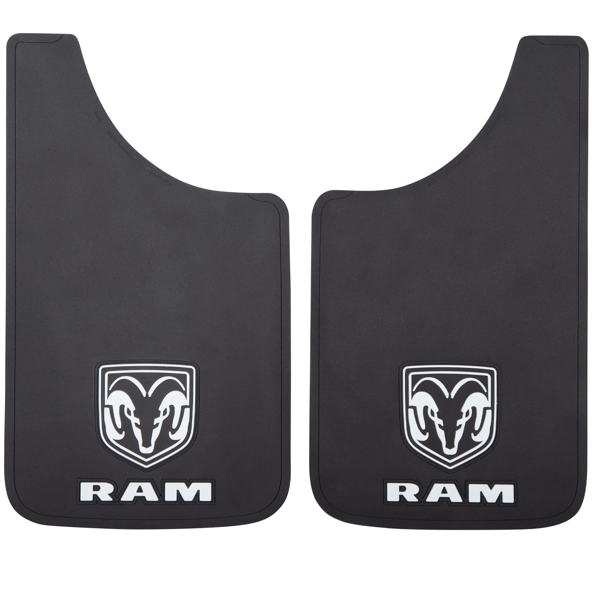 Plasticolor 000541R01 RAM Logo Easy Fit Mud Guard 11 inchx19 inch  Left and Right Set