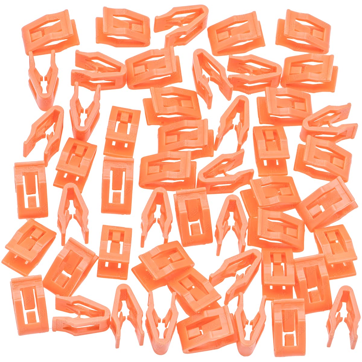 Rexka 50pcs Center Console Radio DVD Dash Panel Switch Bezel Clips - Nylon Trim Retainers Compatible with Ford, Mercury, Jeep, Dodge