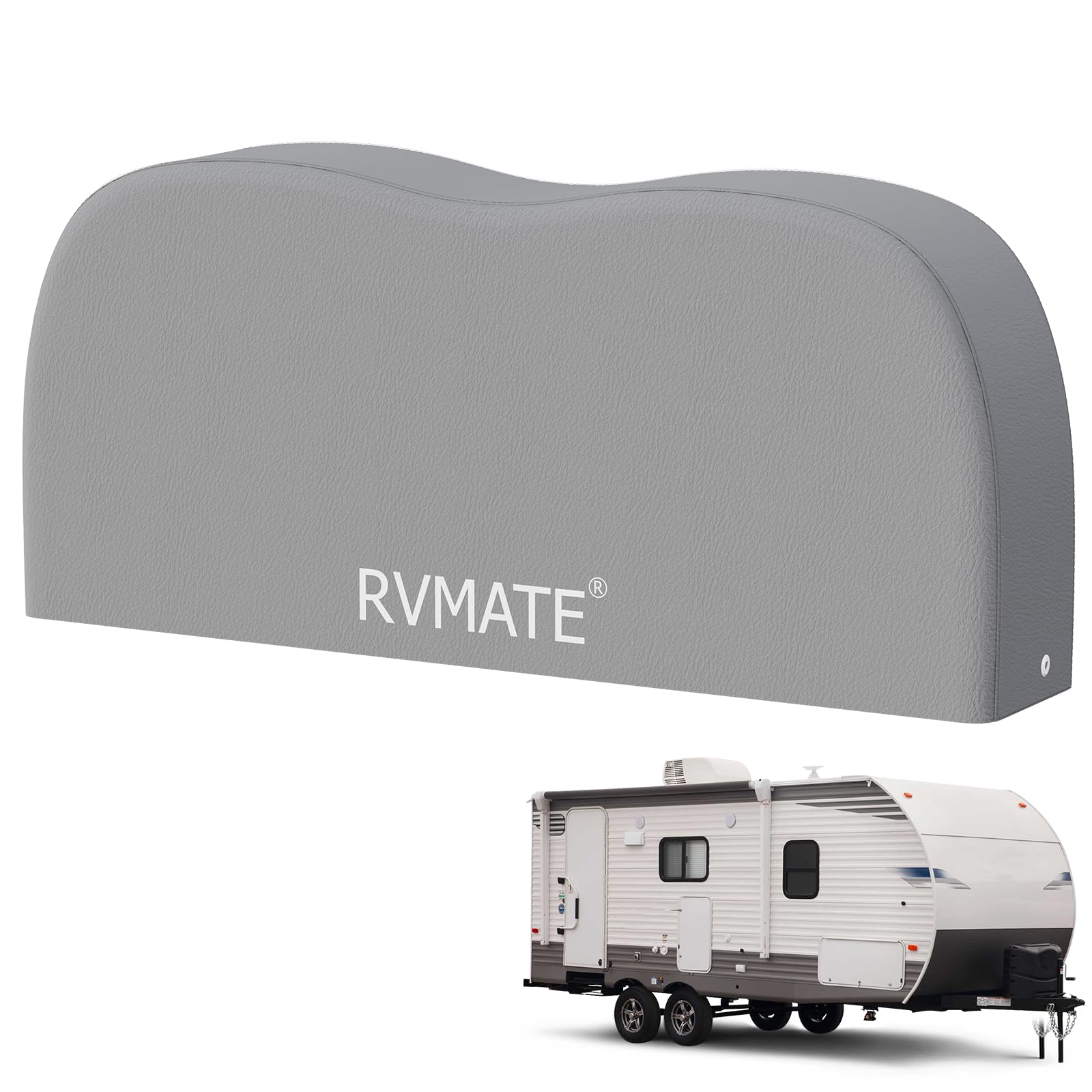 Rvmate Rv Tire Covers, Dual Axle Wheel Cover (1 Pack) Fits 30''-33'' Diameter Tires, Waterproof Anti-Uv Grey Dual Tire Covers Rv
