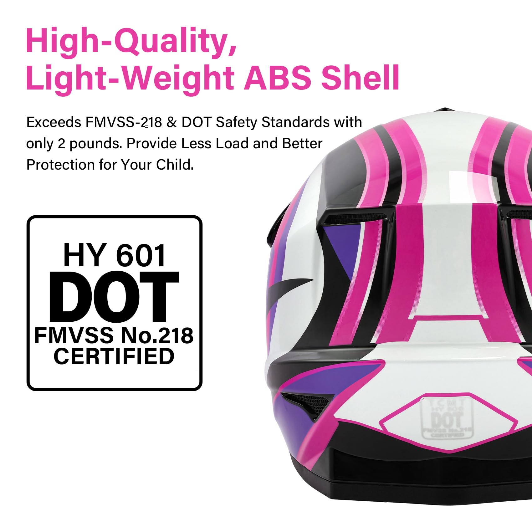 Xfmt Dot Youth Kids Motocross Offroad Street Dirt Bike Helmet Motorcycle Atv Full Face Helmet With Goggles Gloves, Rose Red Larg