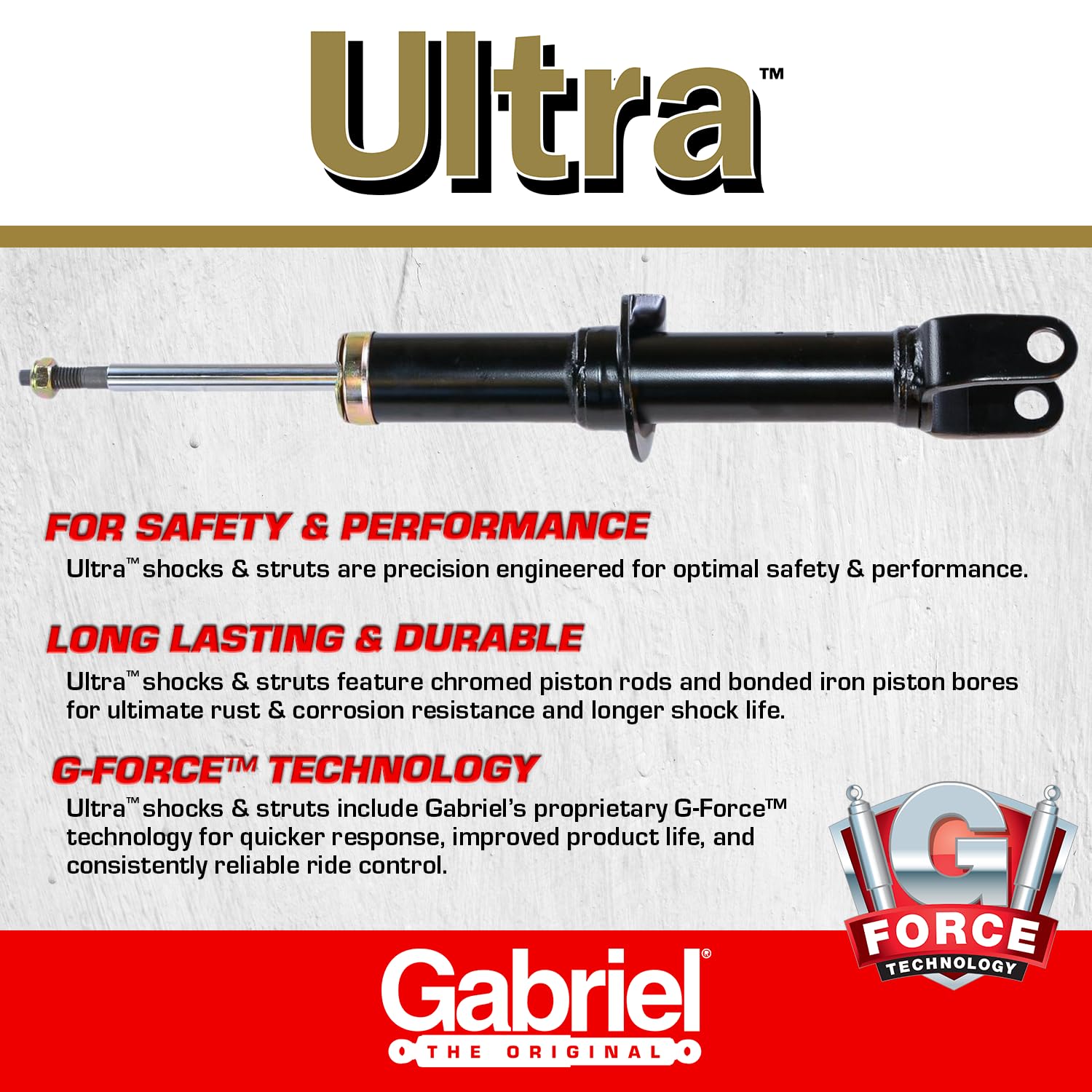 Gabriel G51934 Ultra Rear Strut For 07-13 Mini Cooper (1 Pack)