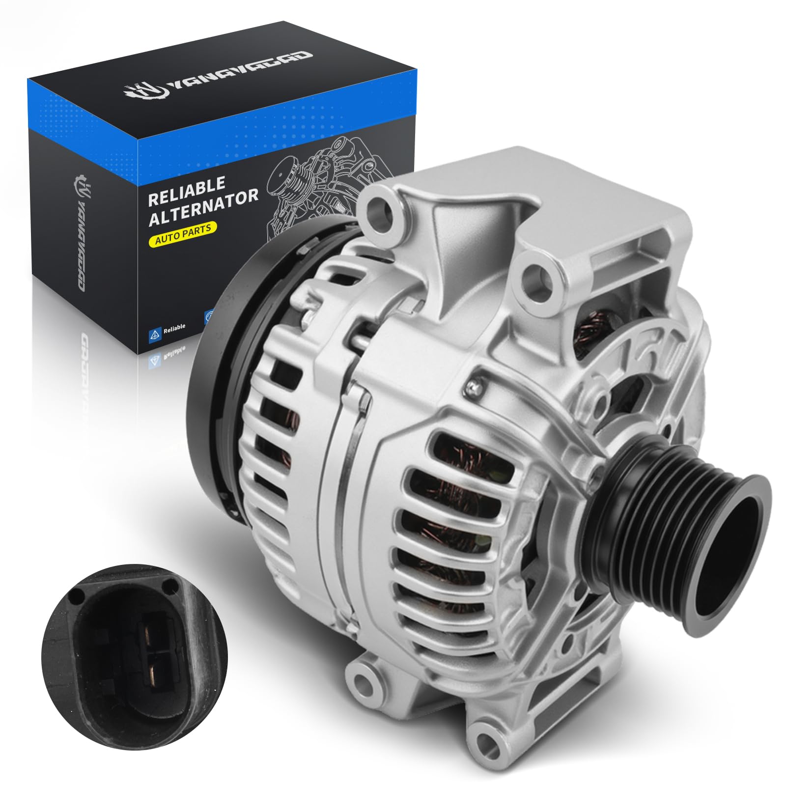YINAVAGAD 2721540002 Alternator for Mercedes-Benz 2006-2009 W203 C230 2006-2007 W203 C280, C300 C350, 2010-2011 E350, SLK280, SL
