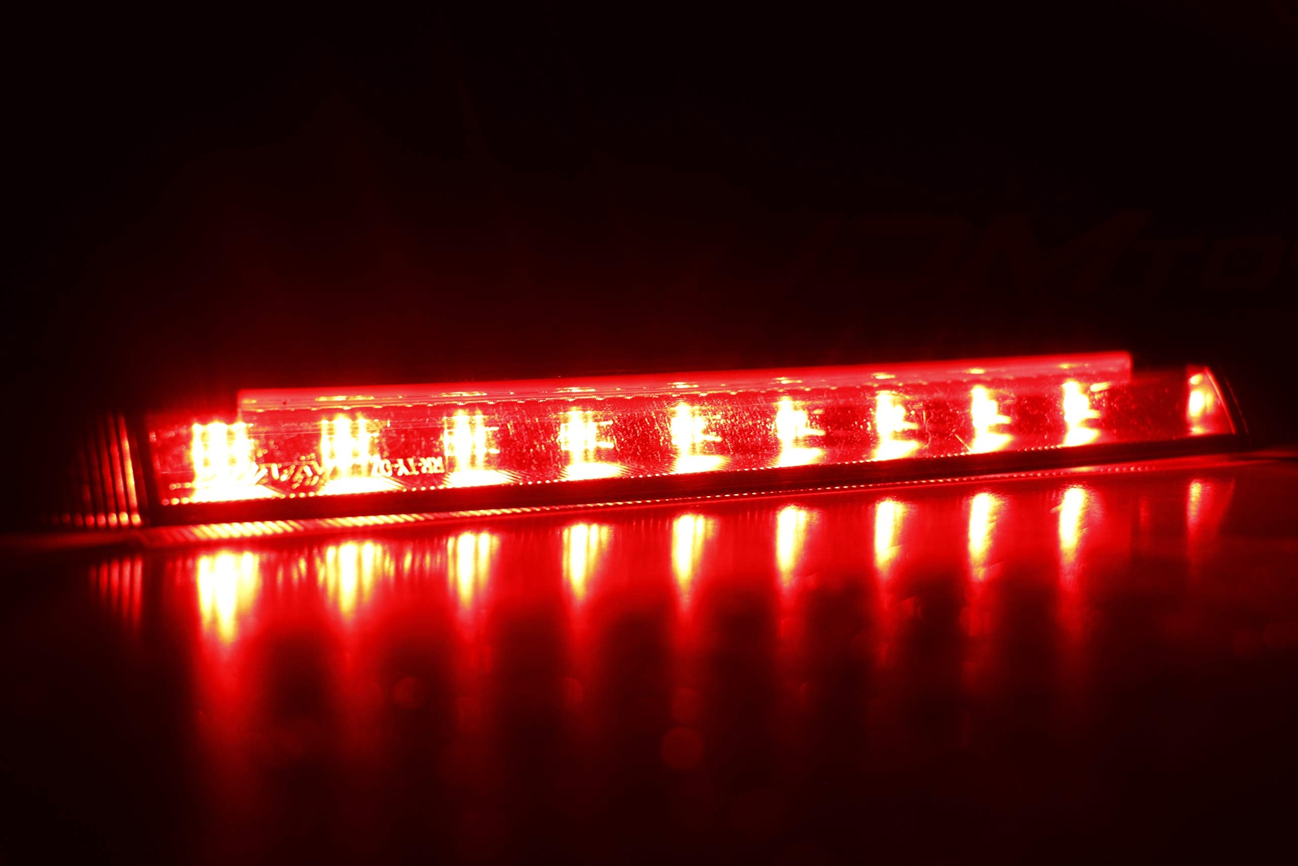 iJDMTOY 9-LED Smoked Lens Third Brake Light Assy for Toyota 4Runner/Highlander/Prius/Sienna, 25cm, Strobe Feature