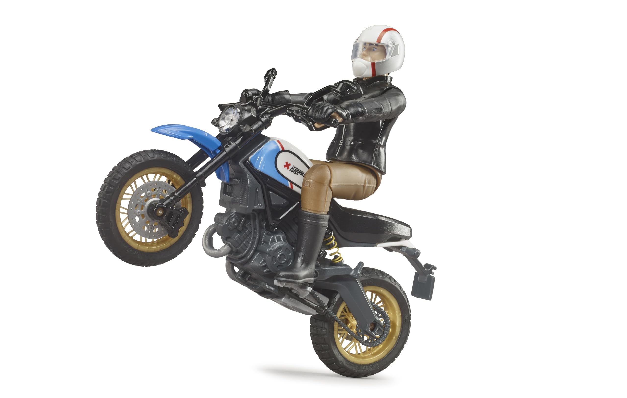 Bruder Scrambler Ducati Desert Sled Toy - Multicolour, Plastic, Model 63051