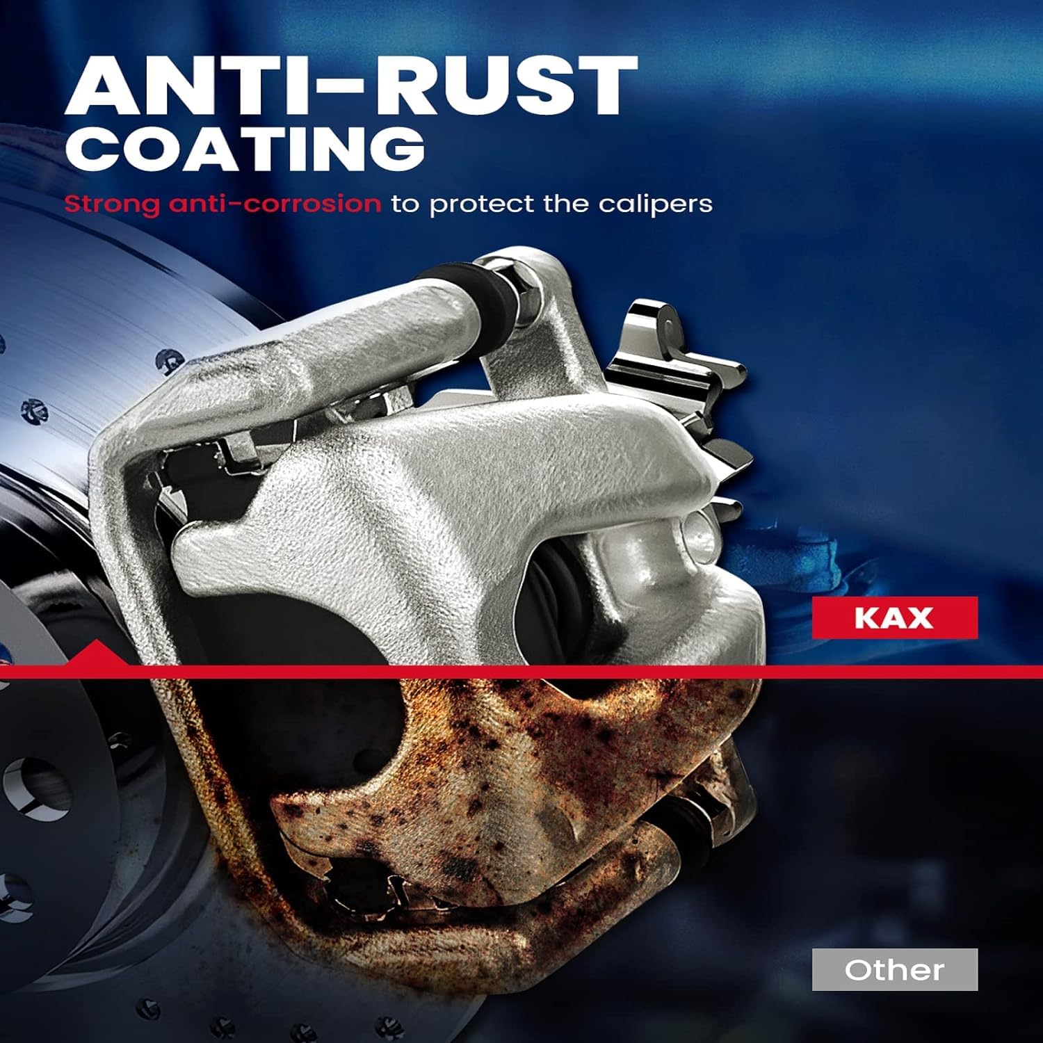 Kax Rear Left Brake Caliper 18B5299 Compatible For Edge 2011-2014, Mkx 2011-2015, Replacement Brake Caliper