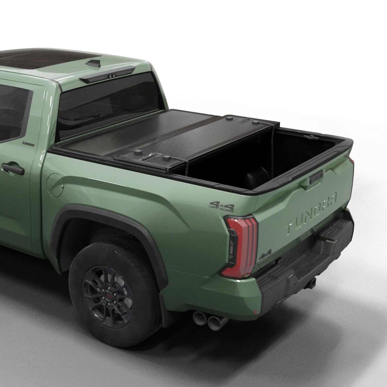 Toptiny Hard Folding Truck Bed Tonneau Cover|Htf035|Fits 2022-2025 Toyota Tundra 6'6'' Bed W/Oe Rail System (78.7'')