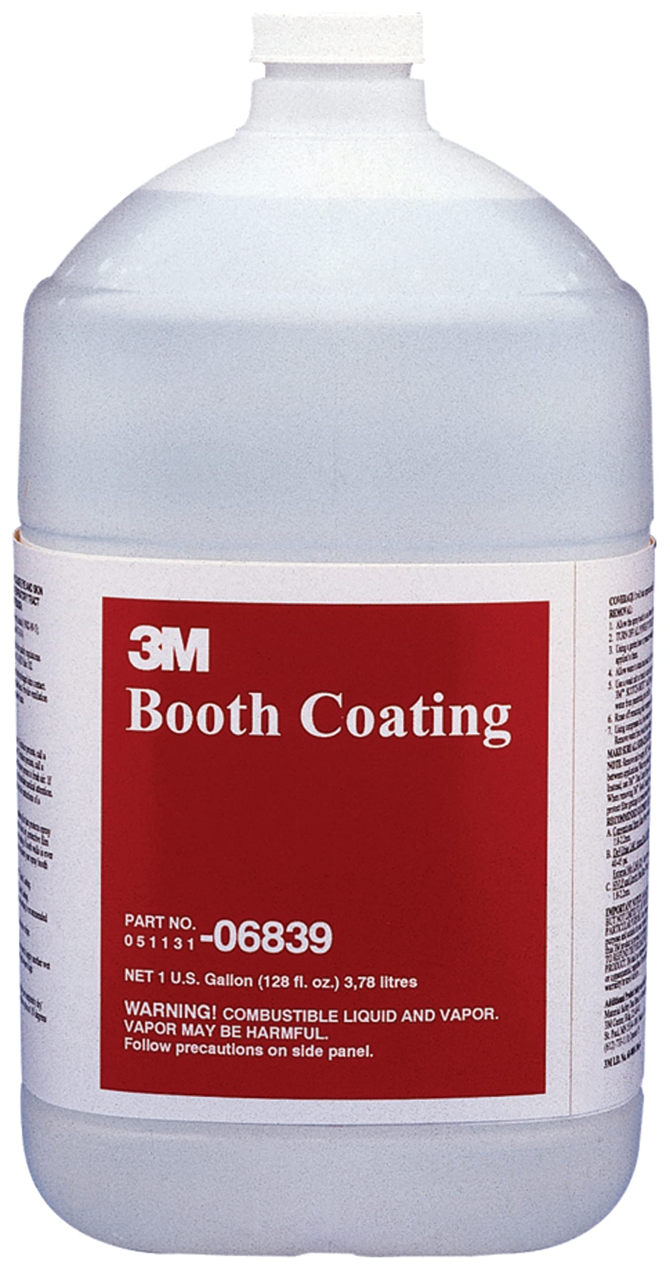3M Booth Coating, 1 Gal, Nylon, Model 06839, Factory Color, Ideal for Professional Use