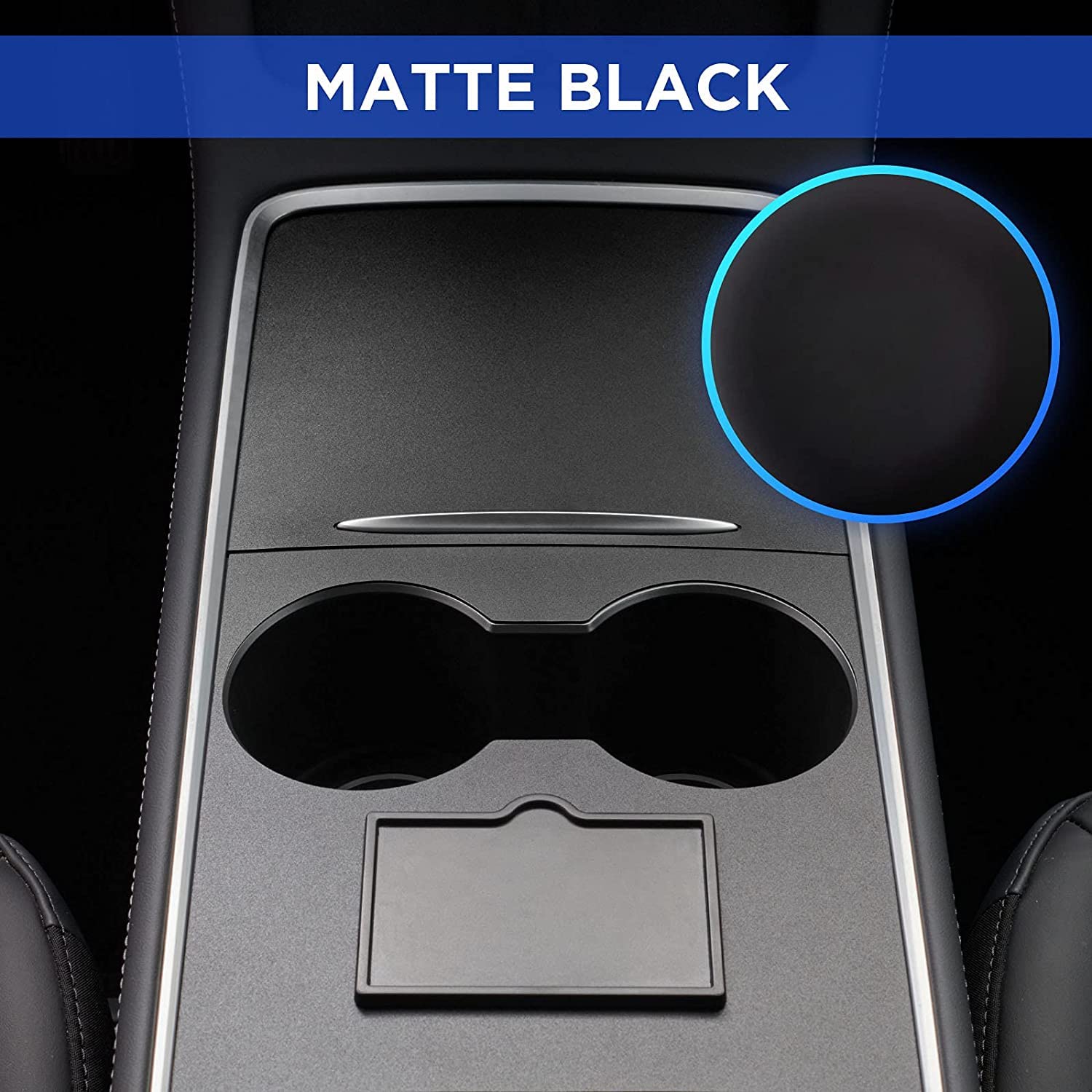 Nestour 2021 2022 2023 Tesla Model 3 Model Y Center Console Wrap Cover Kit, Ultra Slim, Non-Trace Center Console Protector Acces