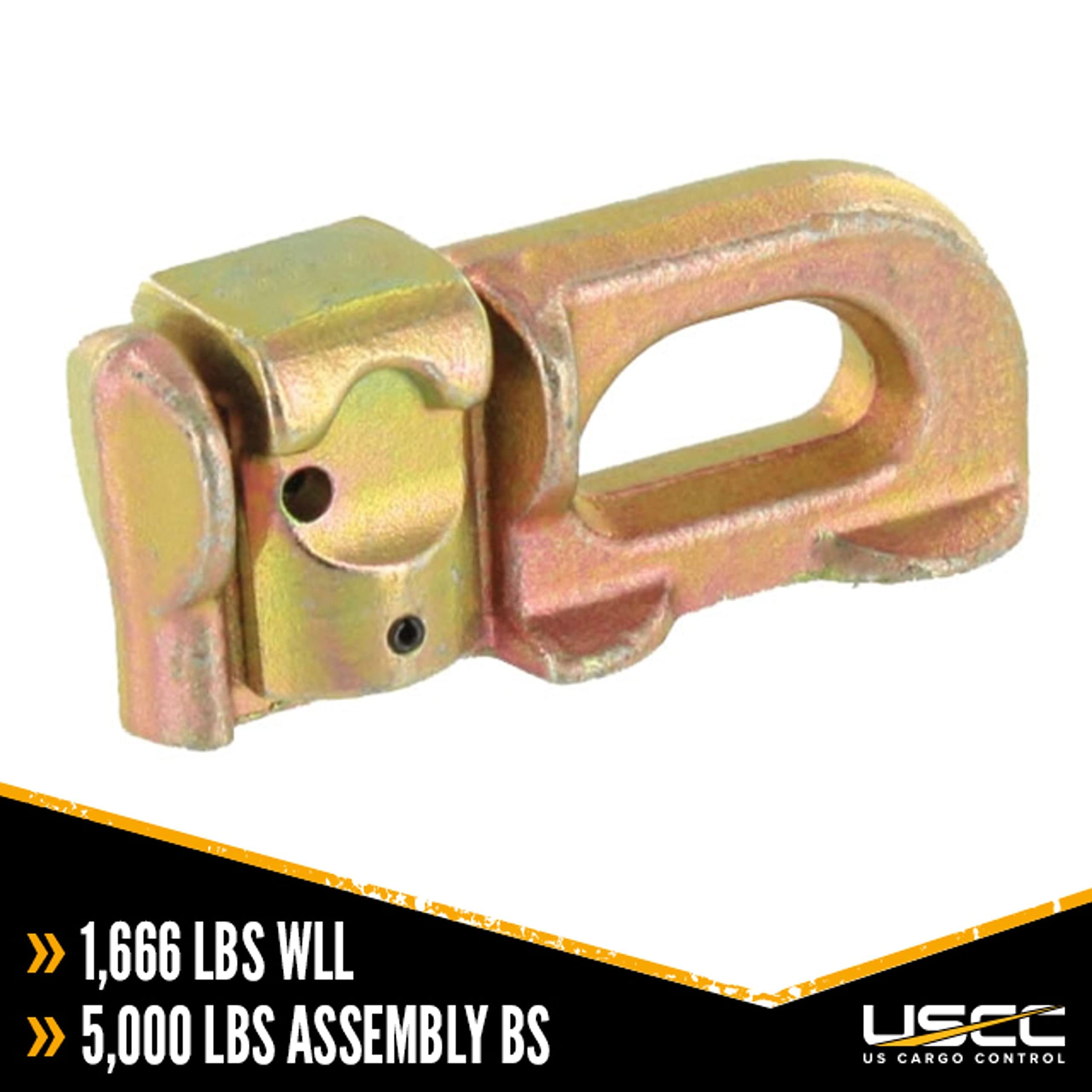 US Cargo Control L Track Double Stud Fitting, Use with L Track Rails in Your Truck, Van, Or Trailer to Create Instant Tie-Down A