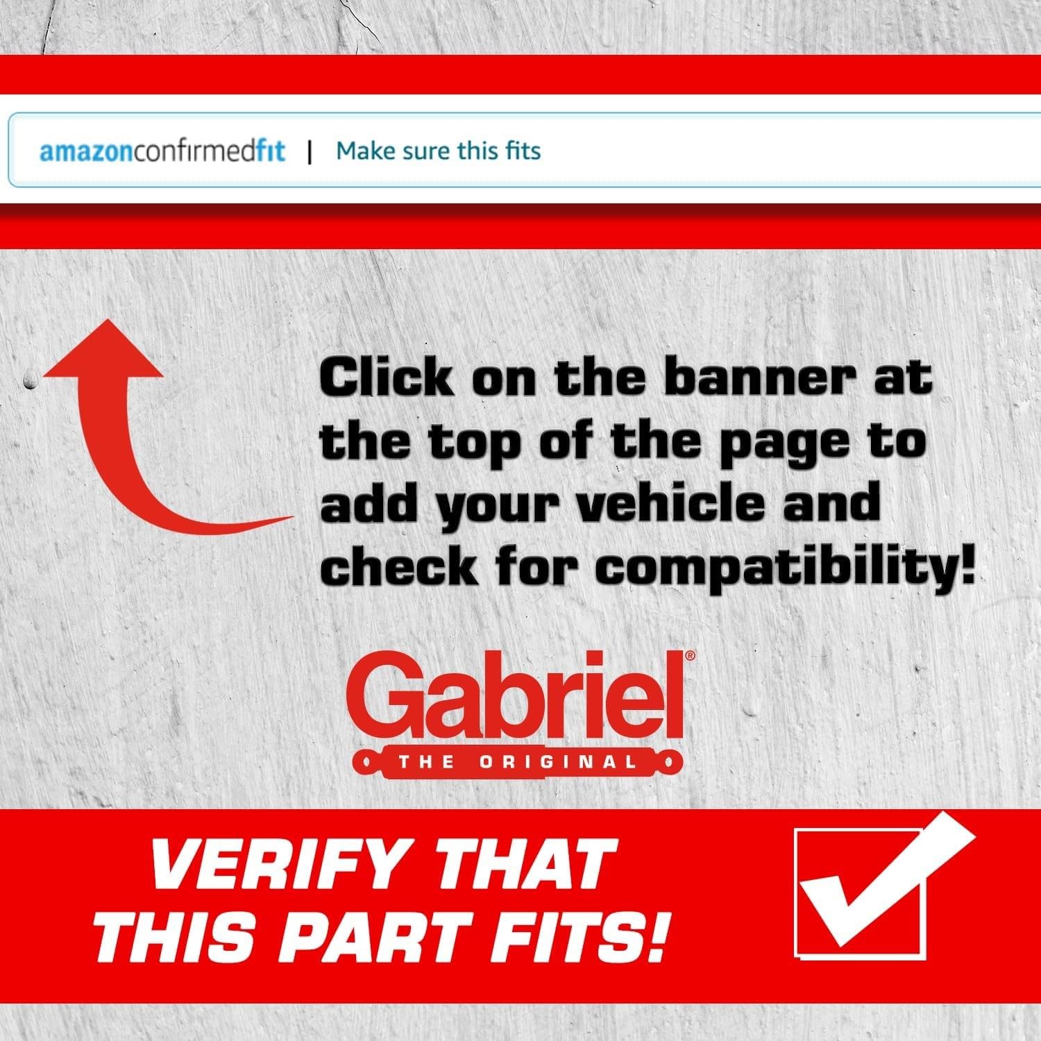 Gabriel 69595 Ultra Rear Shock Absorbers For 05-15 Nissan Xterra 4Wd (1 Pack)