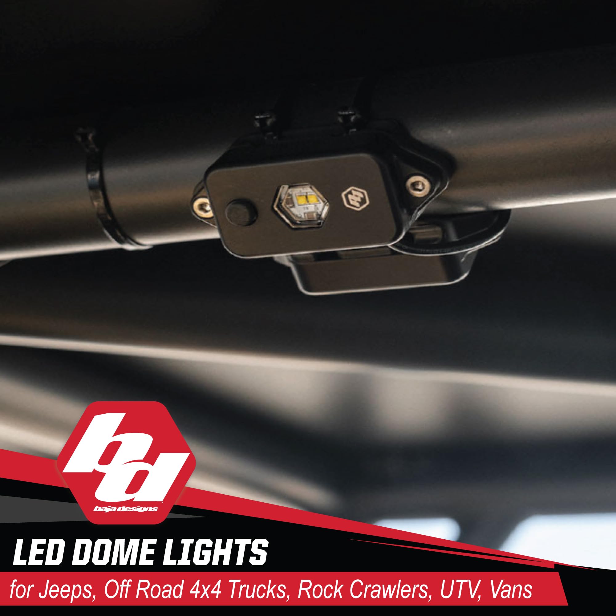 Baja Designs LED Dome Light with Switch (Red)