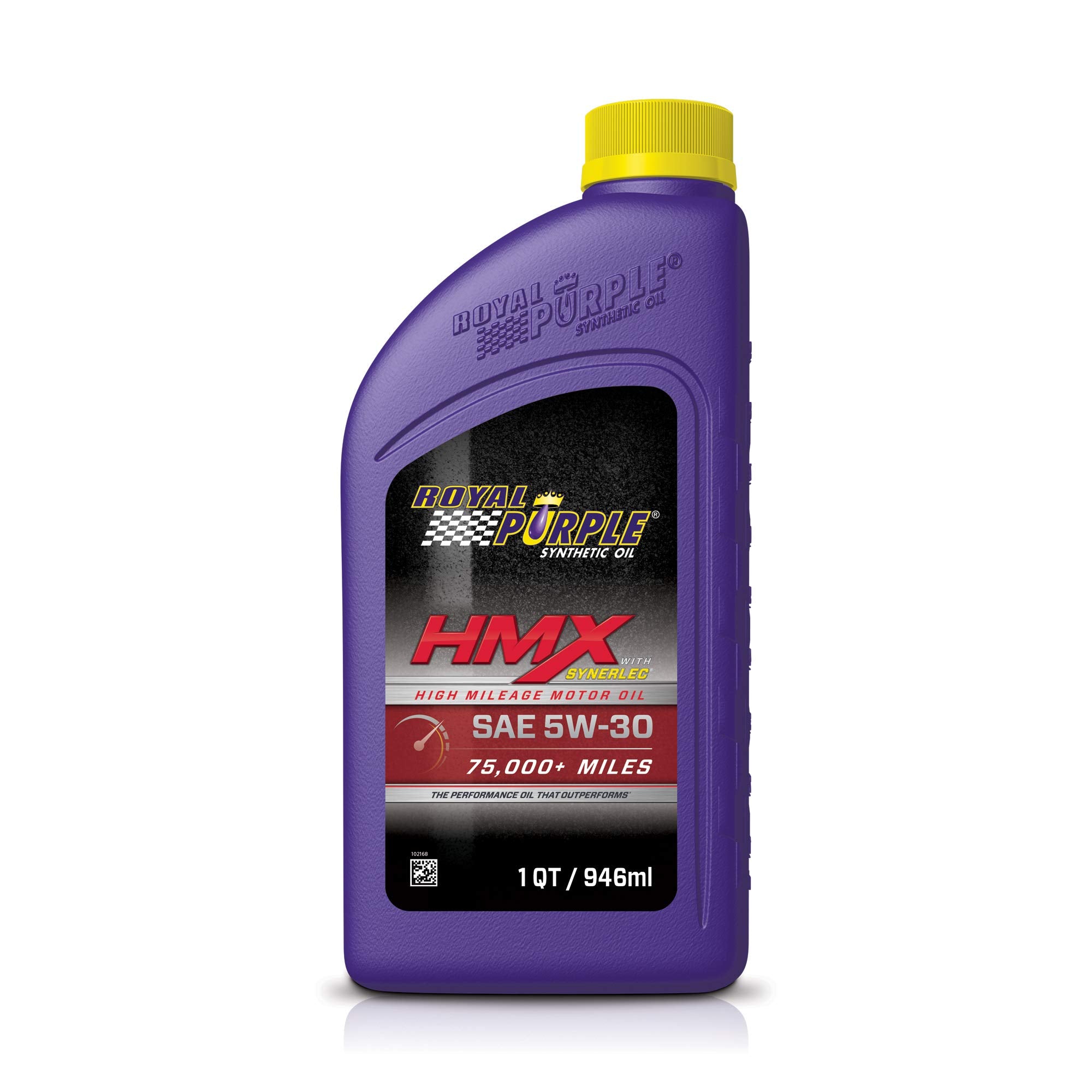 Royal Purple (11745-6PK HMX SAE 5W-30 High-Mileage Synthetic Motor Oil - 1 Quart, (Case of 6)