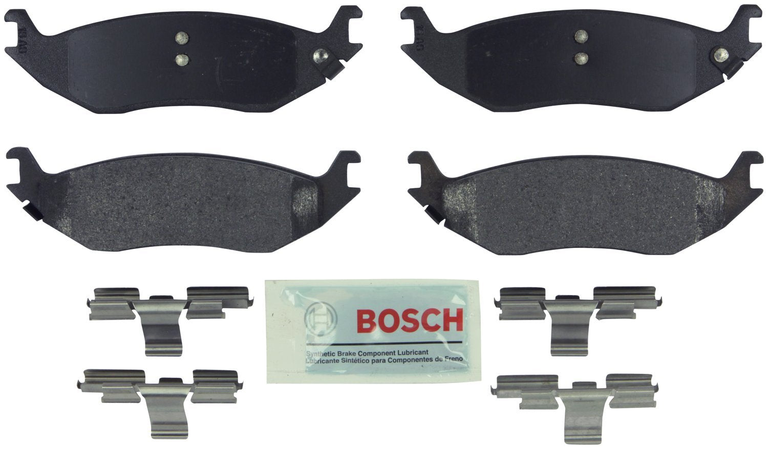 BOSCH BE898H Blue Semi-Metallic Disc Brake Pad Set With Hardware - Compatible With Select Dodge Ram 1500; REAR